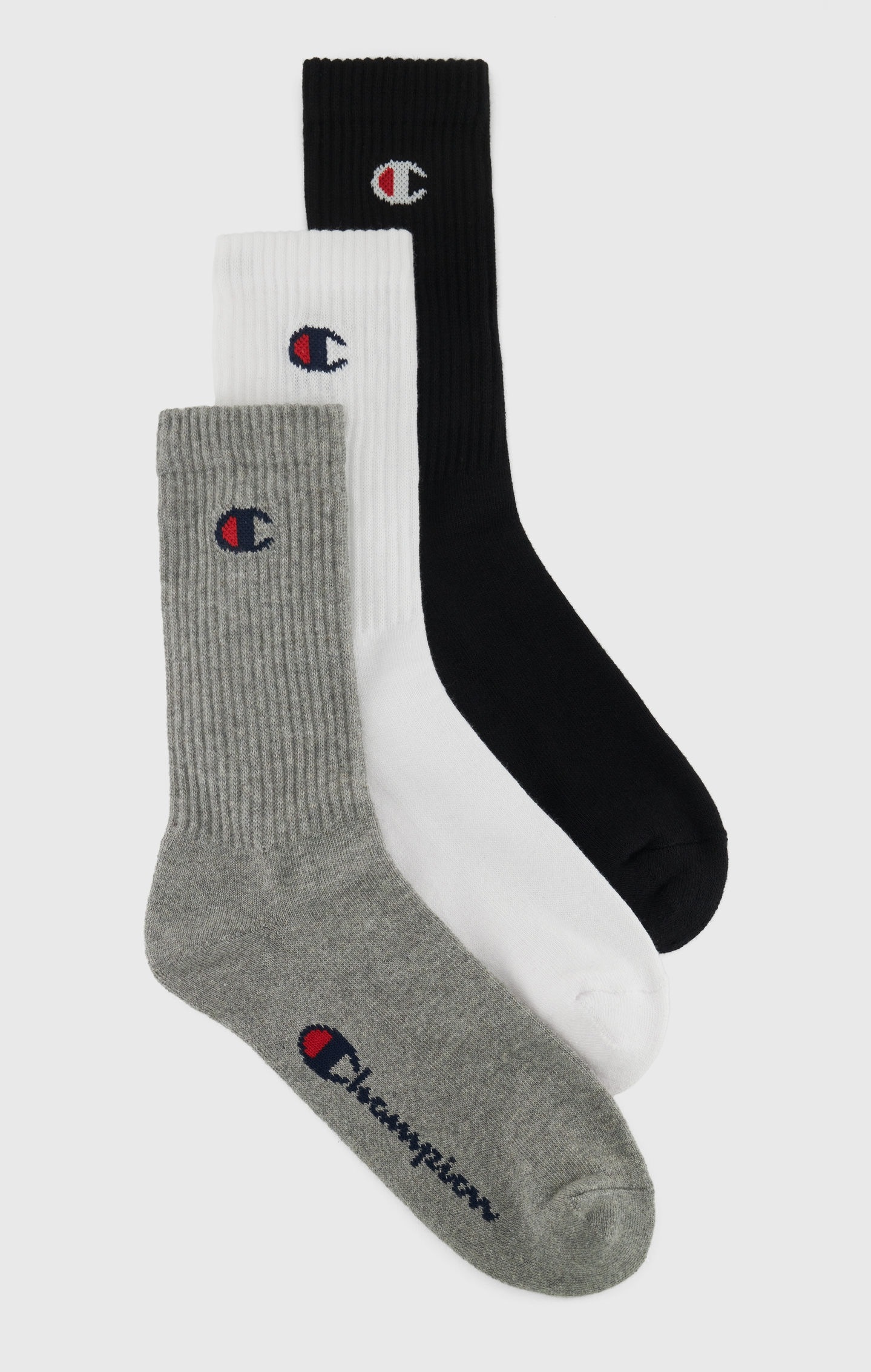 Champion Tennissocken »3 Pack Crew Socks« 3 Paar tlg. für sportive Aktivitäten geeignet, 3er-Pack, elastische Passform