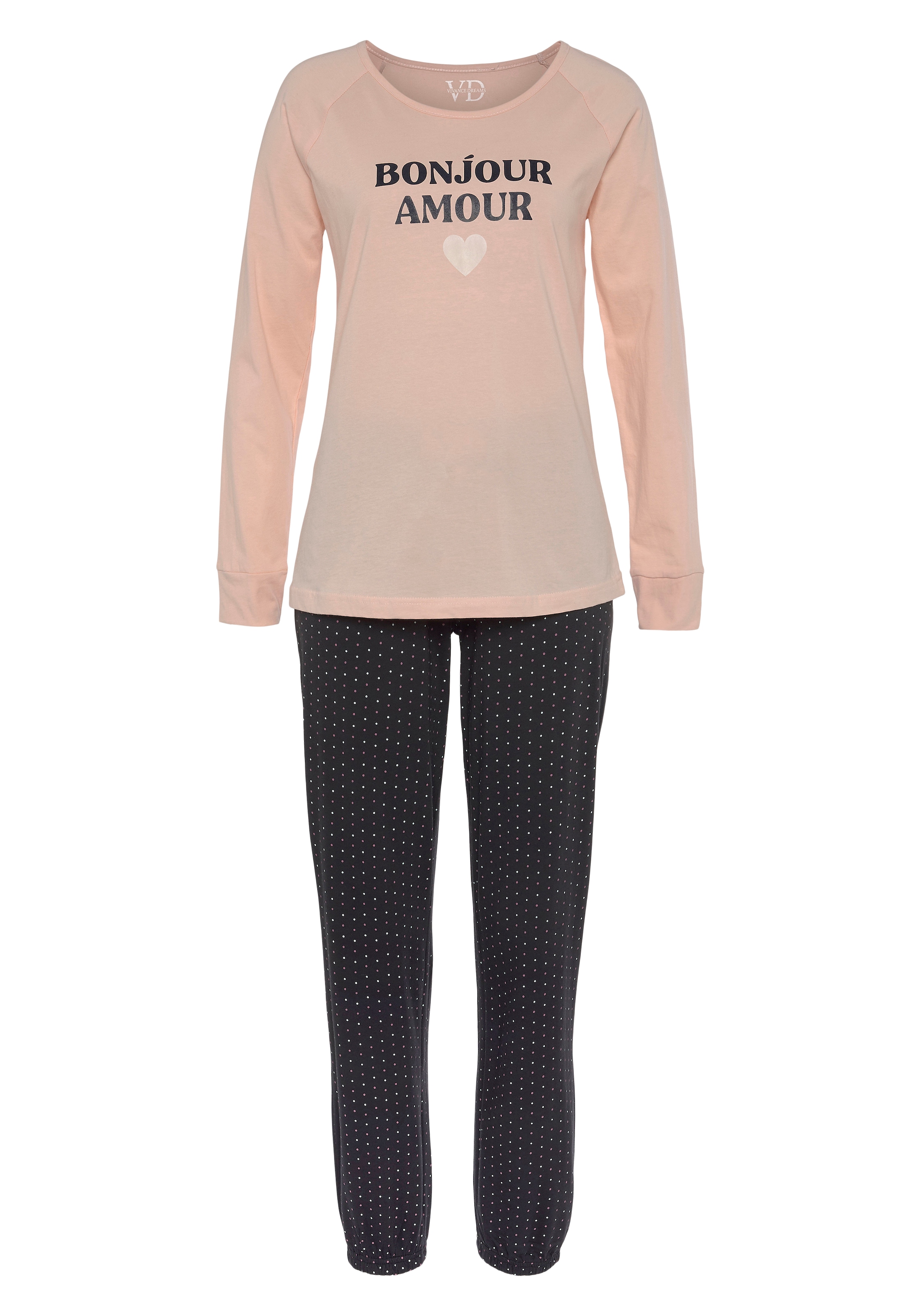 Image of Vivance Dreams Pyjama 2 tlg. mit grossem Frontdruck
