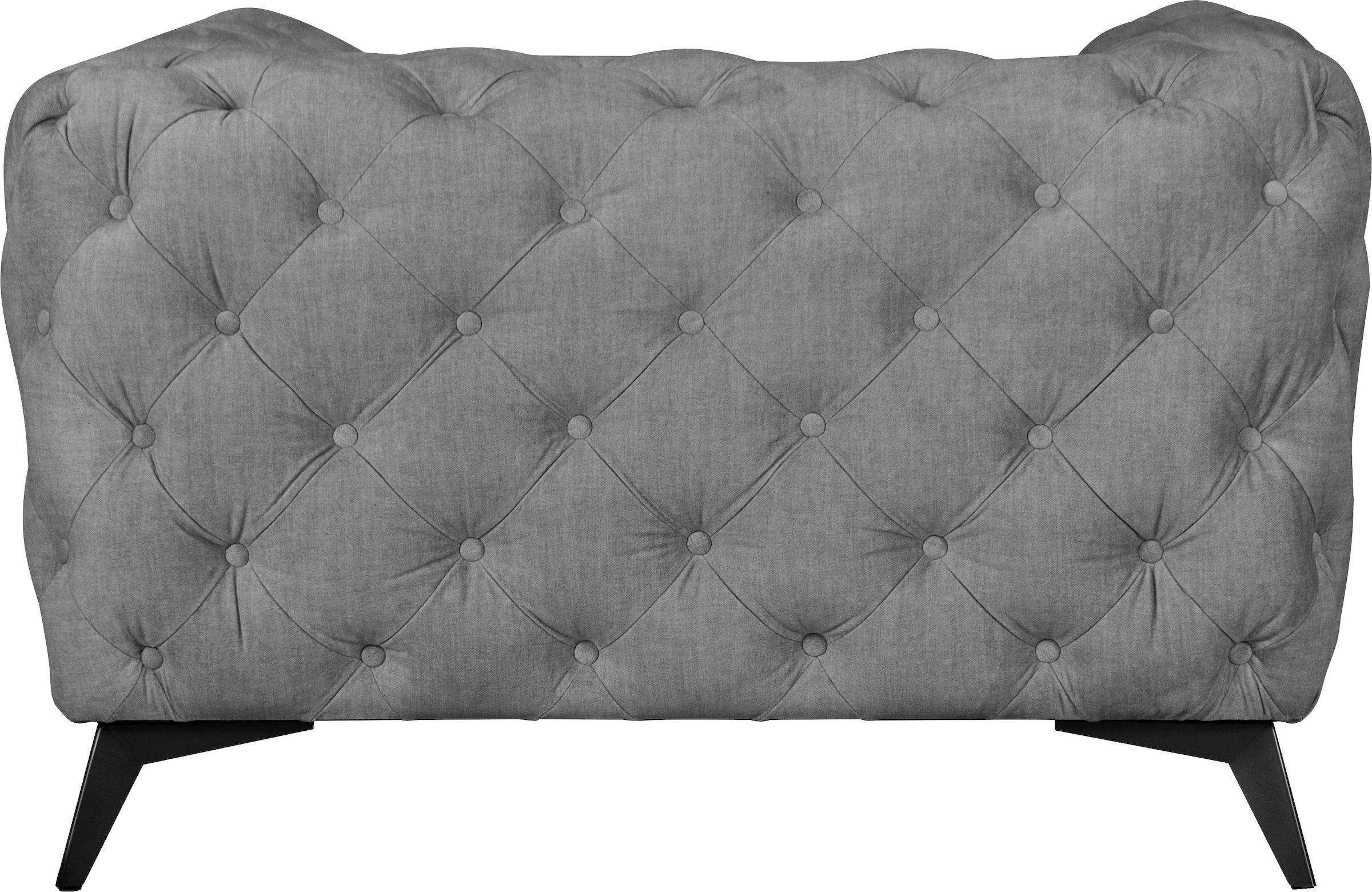 Leonique Chesterfield-Sessel »Glynis Sessel«, aufwändige Knopfheftung, moderne Chesterfield Optik, Fussfarbe wählbar