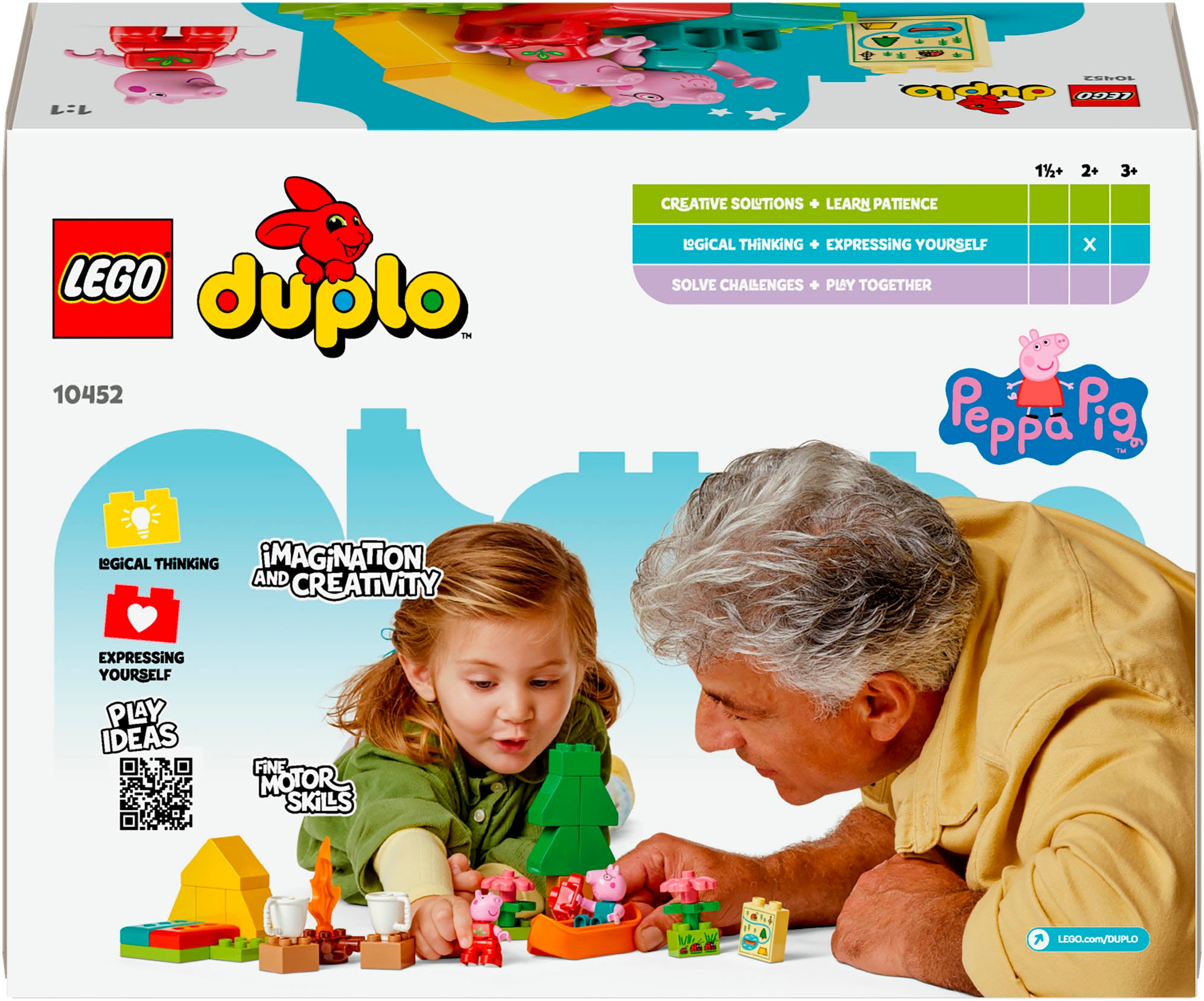 LEGO® Konstruktionsspielsteine »Campingausflug (10452), LEGO® DUPLO Peppa Pig« Made in Europe