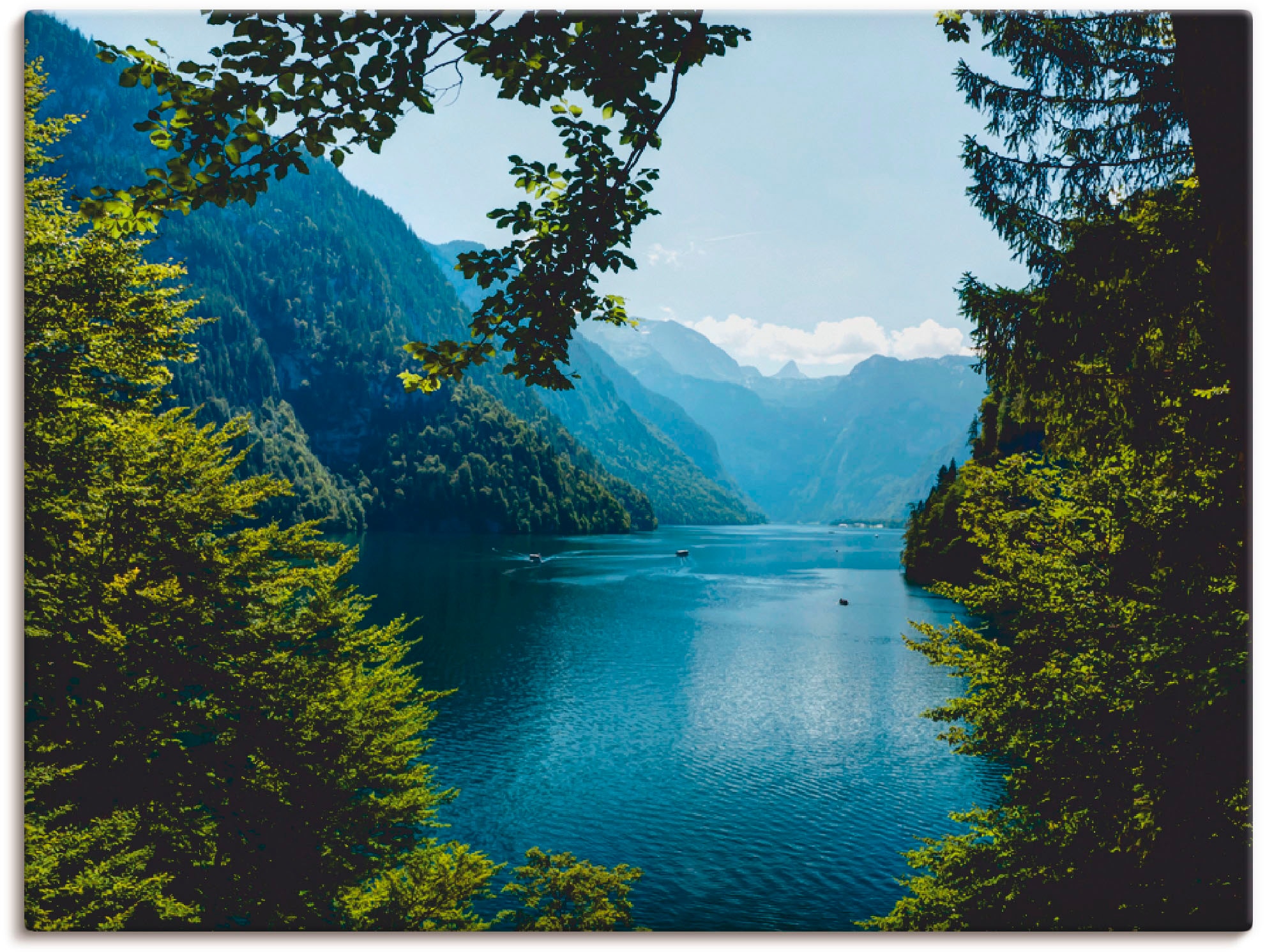 Image of Artland Wandbild "Malerwinkel Königssee- Alpen" Berge 1 Stk. tlg. als Leinwandbild, Poster in verschied. Grössen