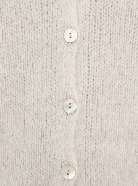 Zwillingsherz Strickjacke »"Uni"«, One Size, Langarm, Knopfleiste, tiefer V-Ausschnitt, Wollanteil