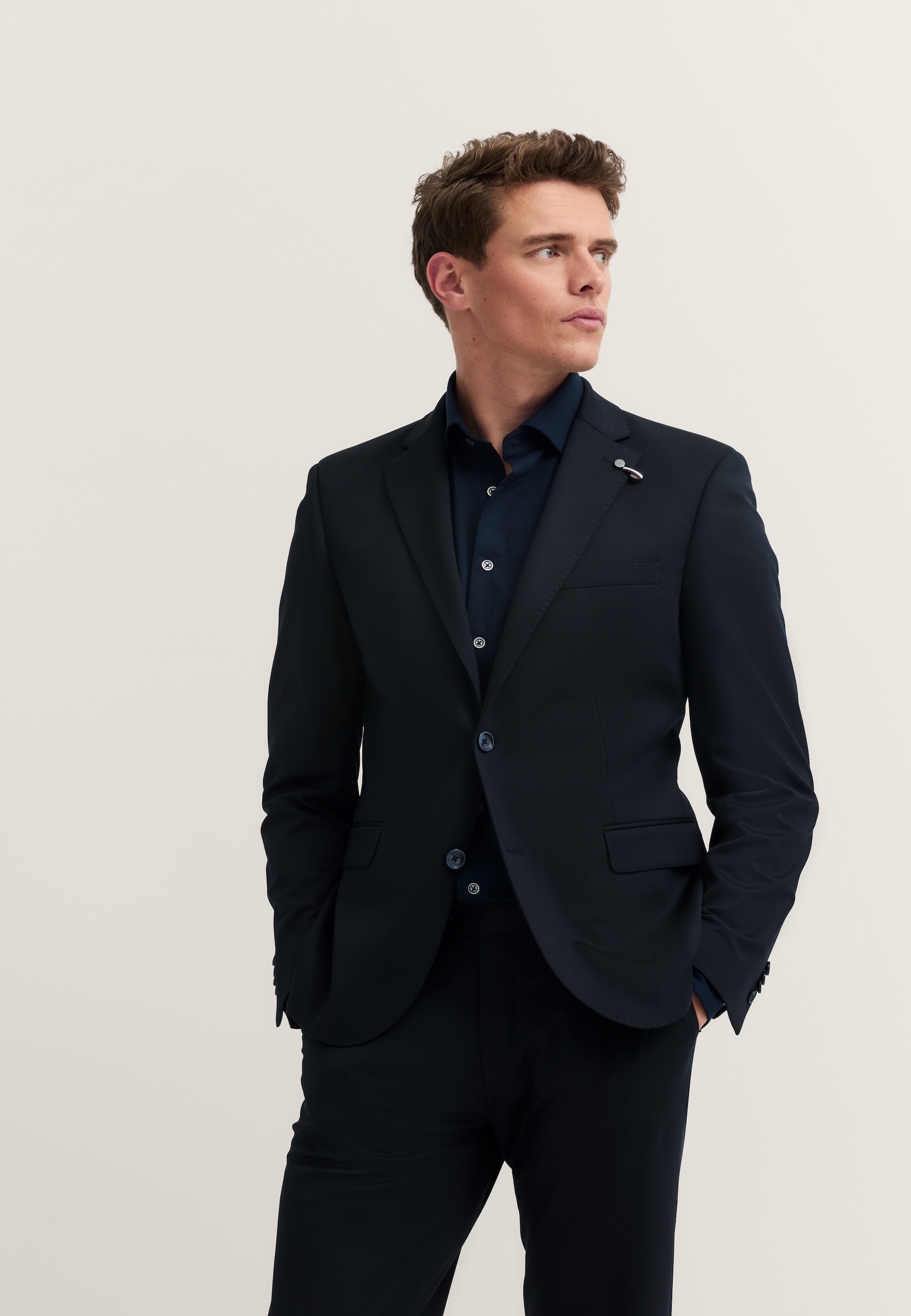Image of bugatti Anzugsakko "Regular Fit" Jersey-Artikel mit Stretch