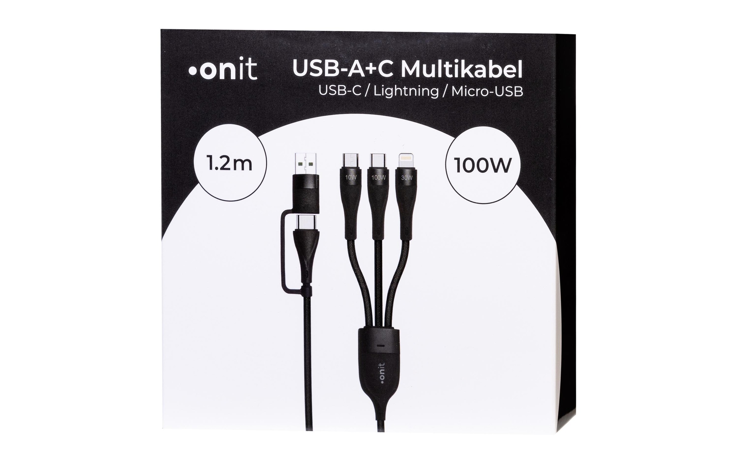 onit USB-Kabel »USB A/USB C - Li«, USB Typ A-USB-C, 120 cm