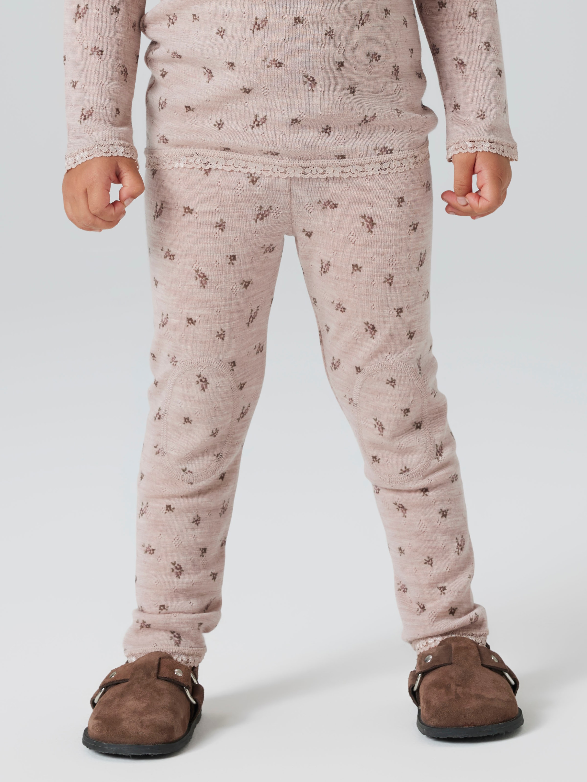 Image of Name It Leggings "NMFWANG WOOL NEEDLE LEGGING NOOS" Wolle, regular fit