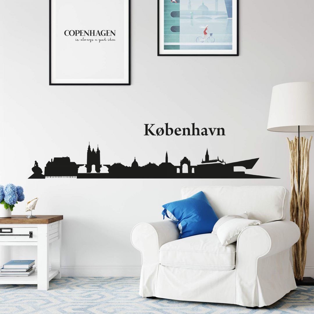 Image of Wall-Art Wandtattoo »Stadt Skyline Kopenhagen 120cm«, (1 St.) bei Ackermann Versand Schweiz