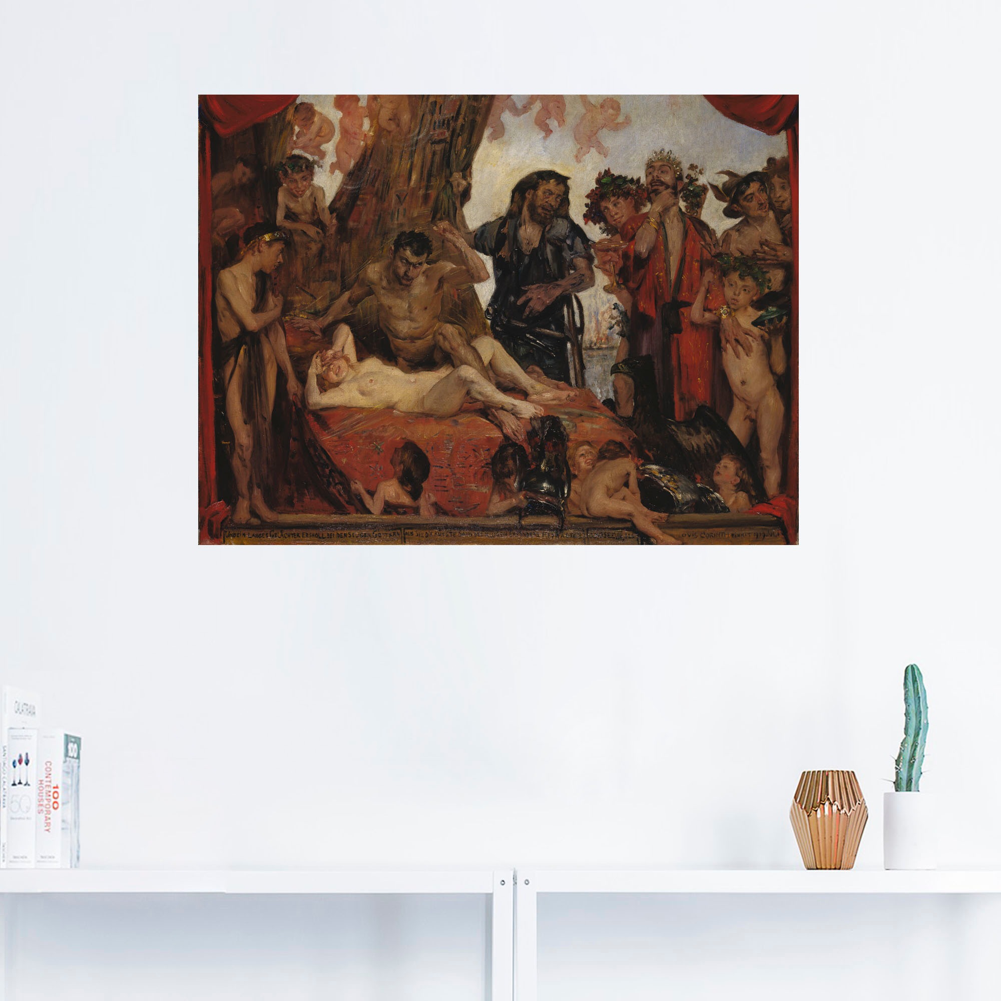 Artland Wandbild »Homerisches Gelächter. 1909«, Gruppen & Familien, (1 St.), als Leinwandbild, Wandaufkleber oder Poster in versch. Grössen