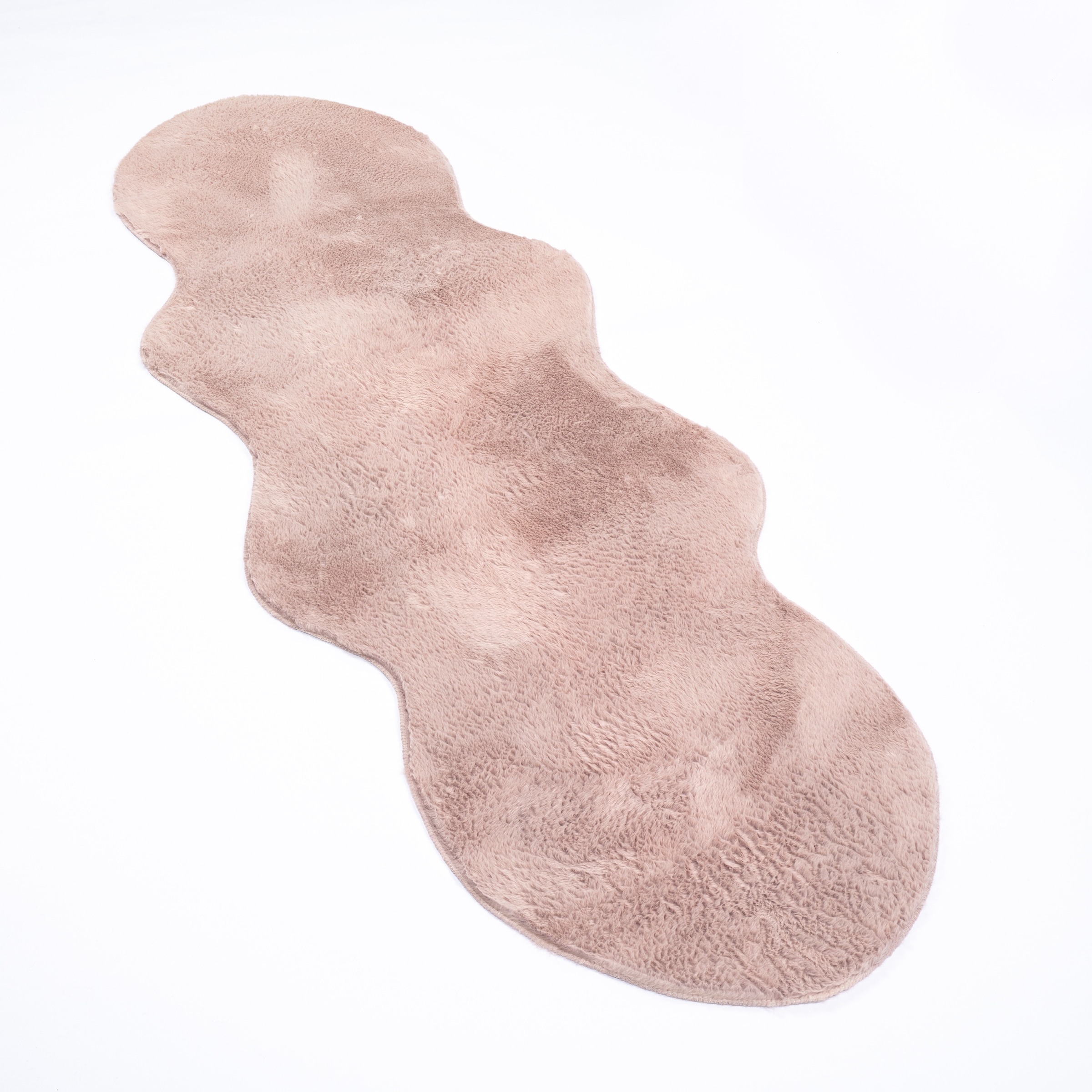 Image of Paco Home Fellteppich "Pelt 640" fellförmig 16 mm Höhe Kunstfell, Uni Farben, sehr weicher Flor