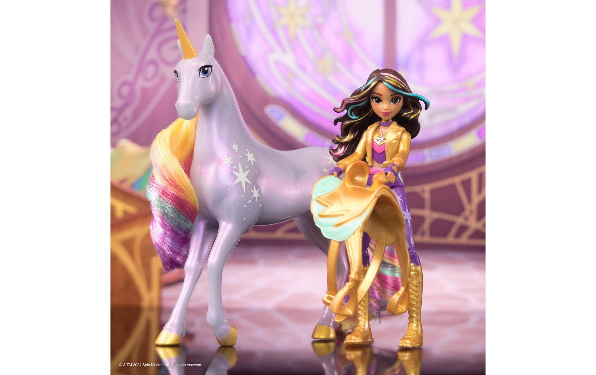Anziehpuppe »Spinmaster Unicorn Academy Sophia Doll & Wildstar Unicorn«