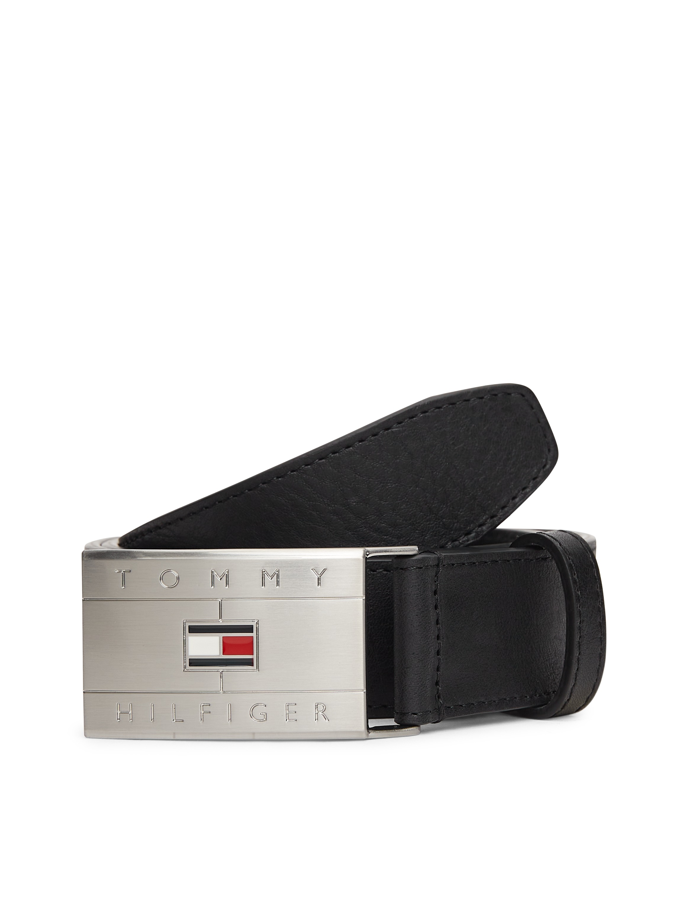 Image of Tommy Hilfiger Ledergürtel "TH FLAG PLAQUE"