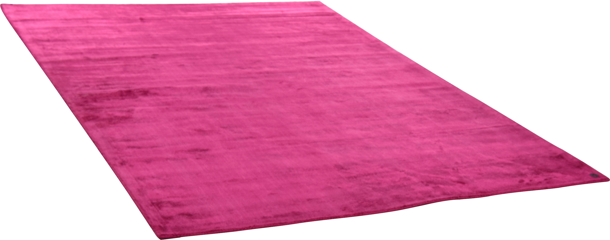 TOM TAILOR HOME Teppich »Shine uni«, rechteckig, 8 mm Höhe, Handweb Teppich, 100% Viskose, handgewebt, mit elegantem Schimmer