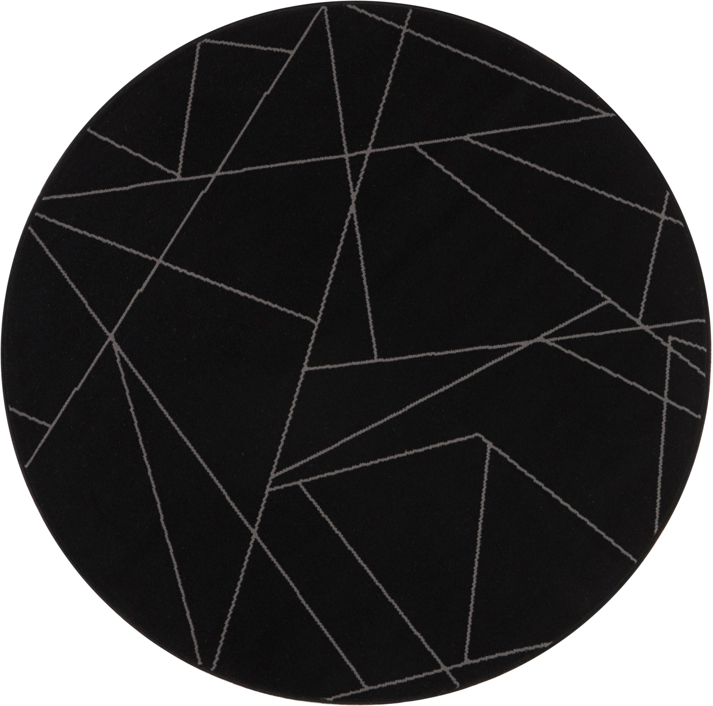 Image of my home Teppich »Oswyn«, rund, 8 mm Höhe, Kurzflor, Geometrisches Design, Zwei-Farben Kombination, Wohnzimmer, Schlafzimmer, Arbeitszimmer, Robust, Pflegeleicht bei Ackermann Versand Schweiz