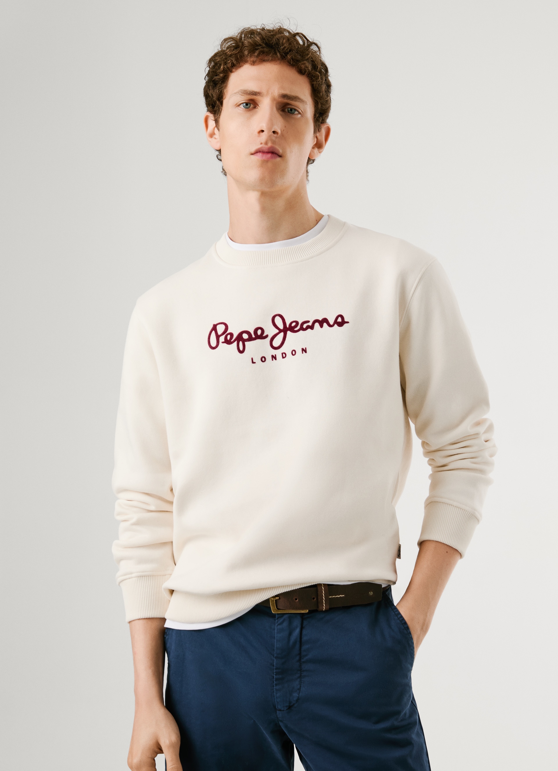 Pepe Jeans Sweatshirt »MACBETH PLAIN CREW« Regular Fit mit Rundhals