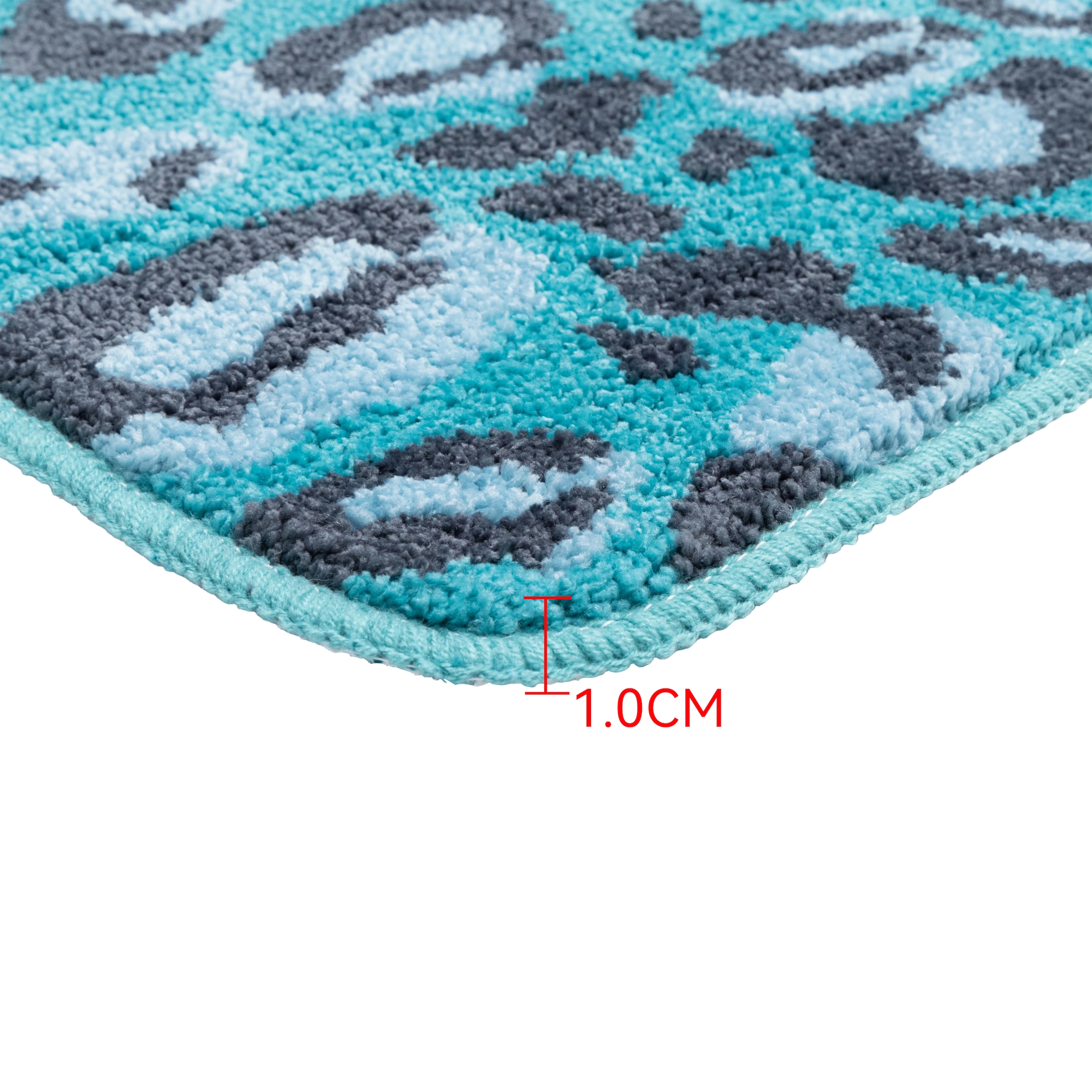 GOODproduct Badematte »Regona Leo, Badvorleger, Badezimmer Teppich, Duschvorleger« Höhe 10 mm rutschhemmend beschichtet fussbodenheizungsgeeignet | schnell trocknend Leoparden-Muster, Animal Print, modern