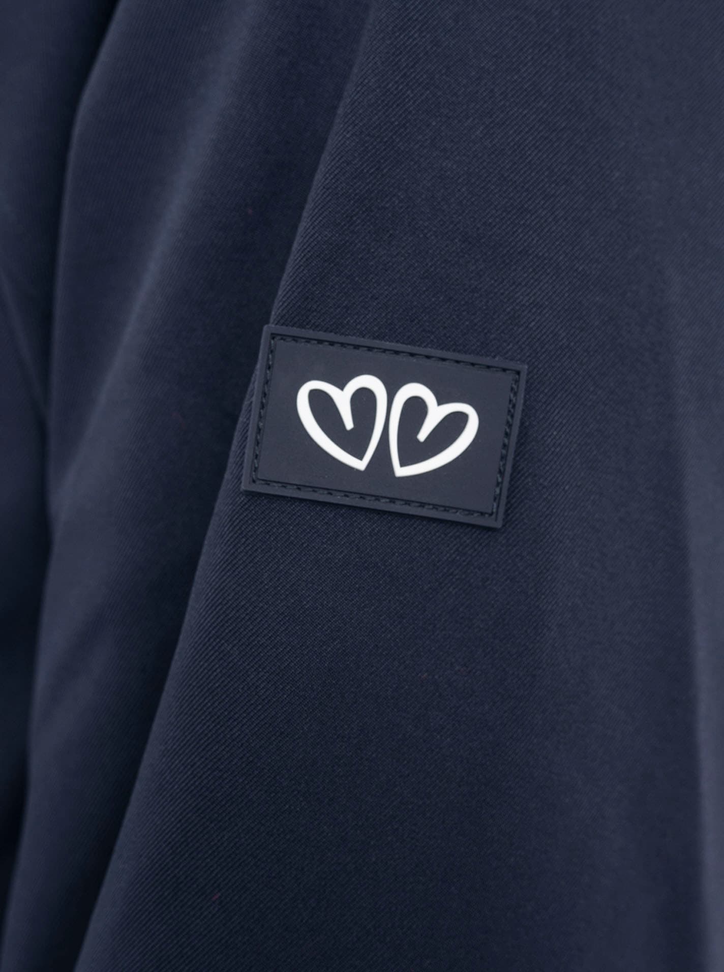 Zwillingsherz Manteau court »"Keep Smiling"« Kapuze, verdeckter Reissverschluss