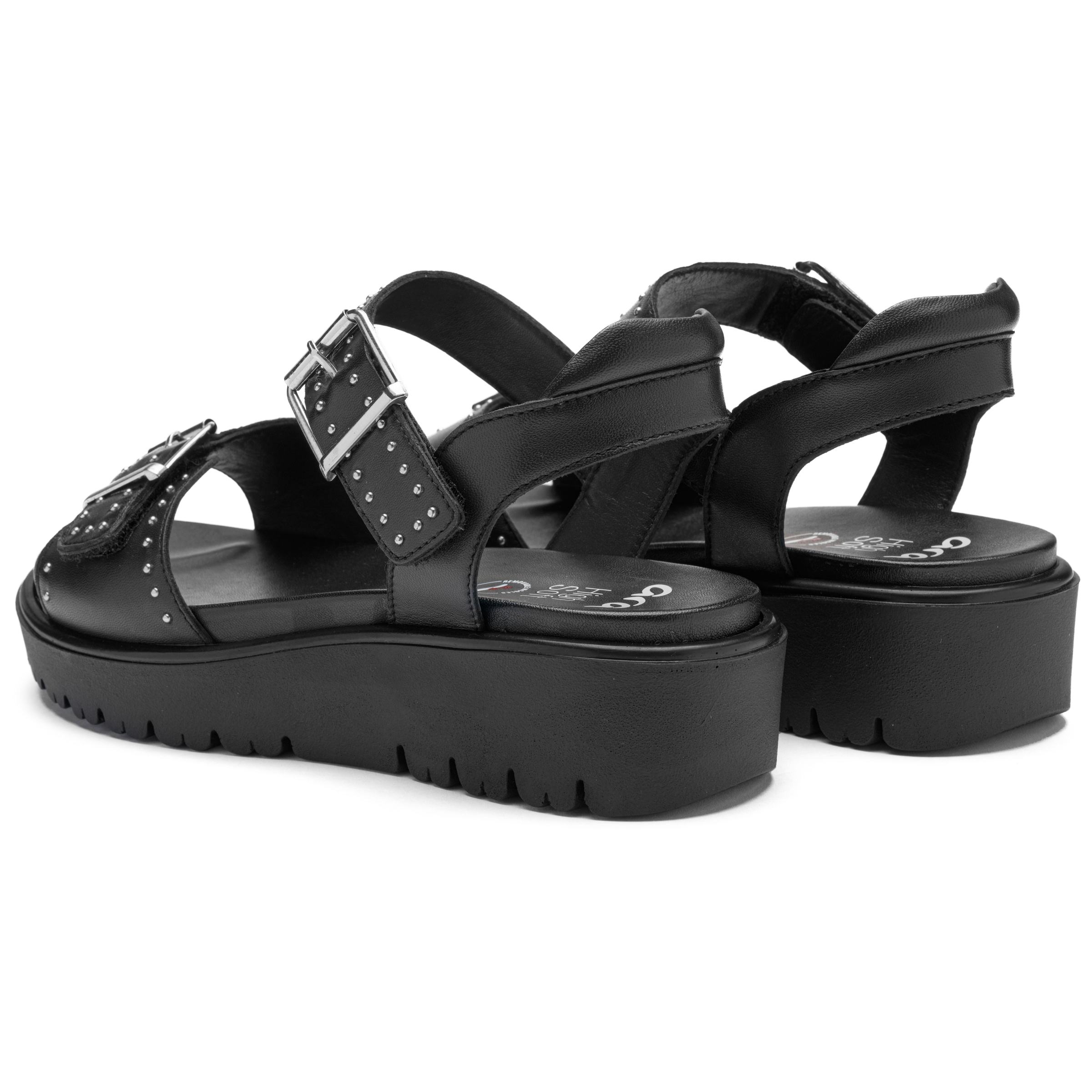 Ara Sandales compensées »BILBAO«  talon compensé, plateforme, sandale à brides avec clous, largeur G (= large)