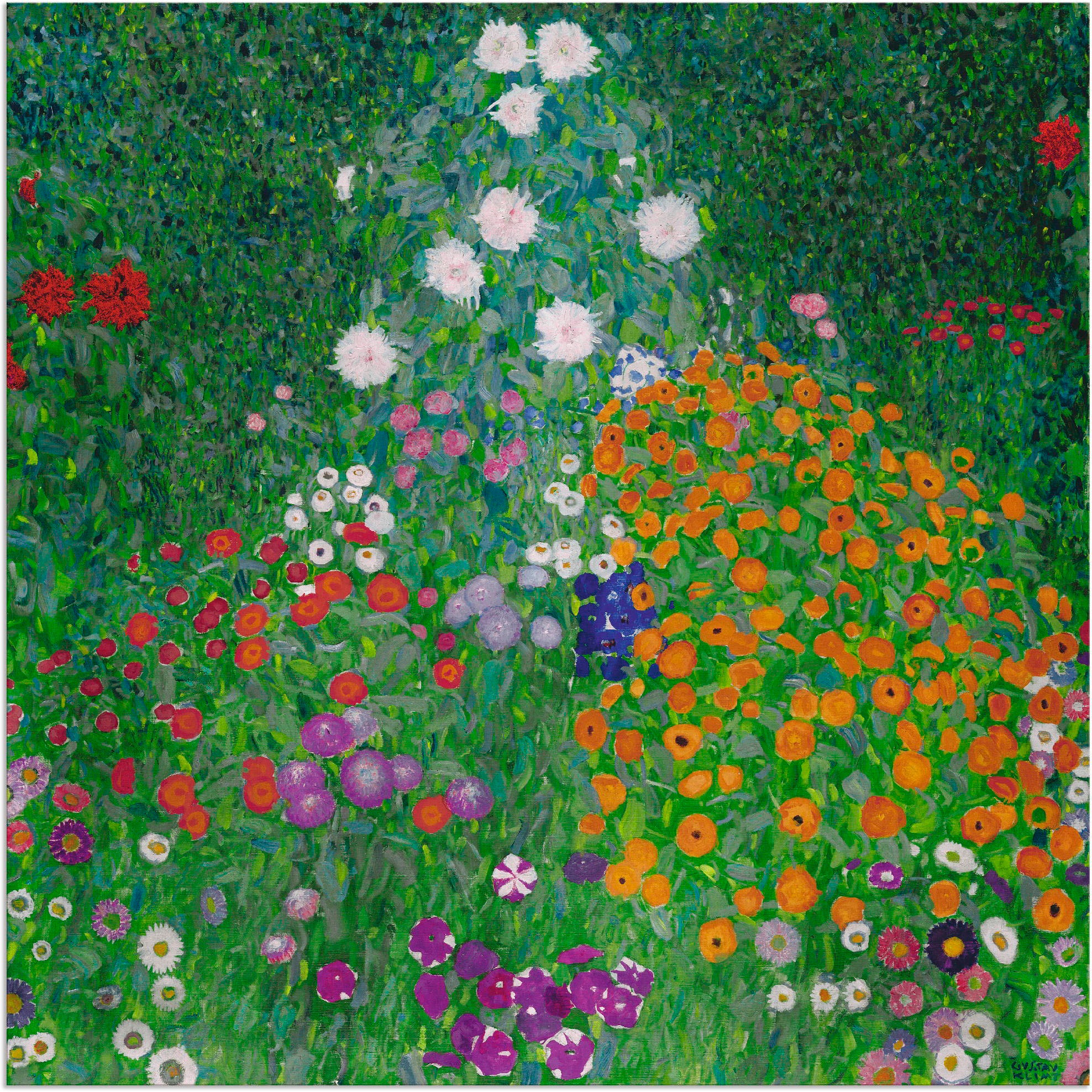 Image of Artland Wandbild »Bauerngarten. 1905-07«, Blumenwiese, (1 St.), in vielen Grössen & Produktarten - Alubild / Outdoorbild für den Aussenbereich, Leinwandbild, Poster, Wandaufkleber / Wandtattoo auch für Badezimmer geeignet bei Ackermann Versand Schweiz