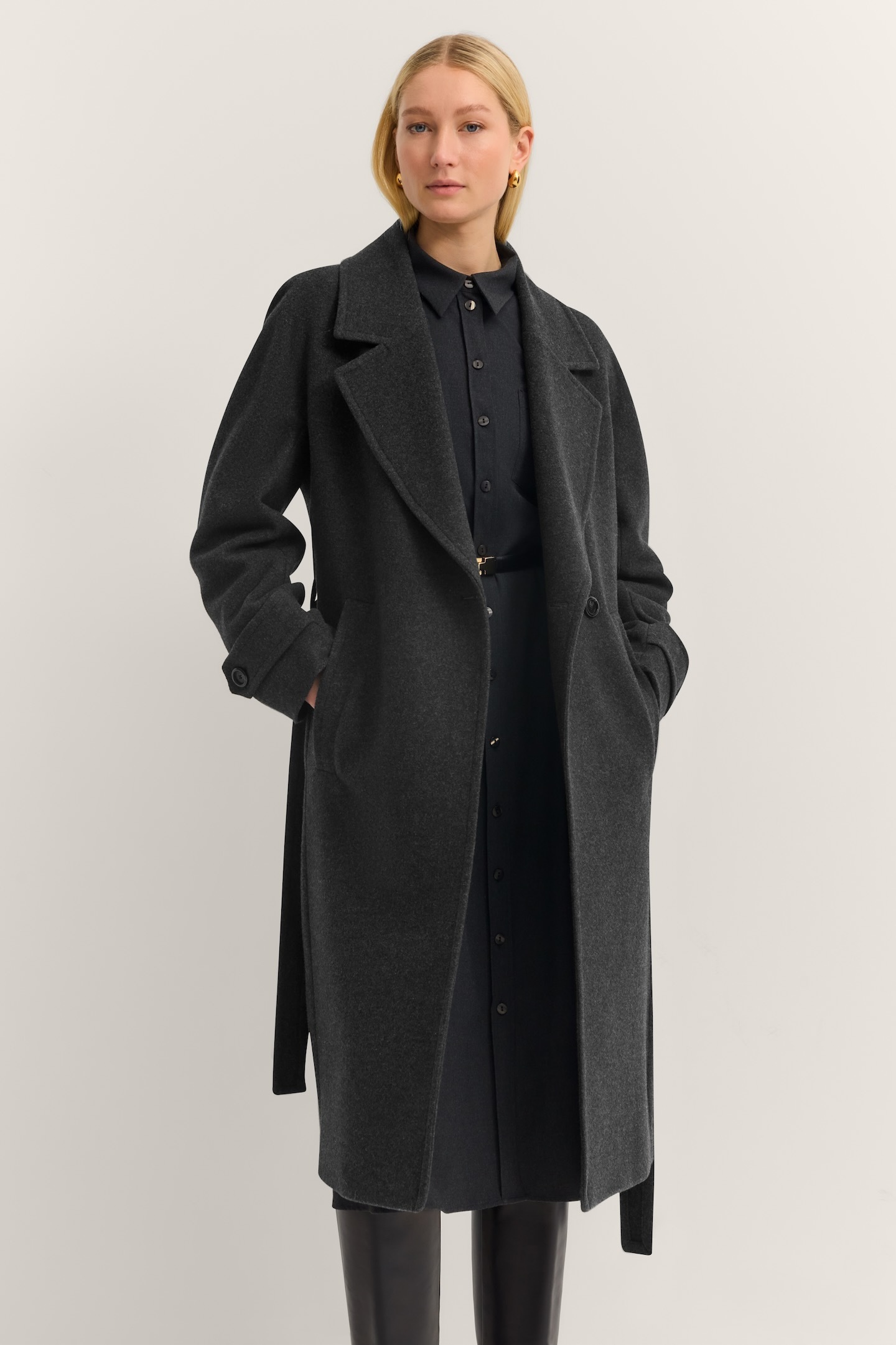 Image of bugatti Trenchcoat "Loose Fit" Oversized, Flexcity Stretch mit Bindegurt