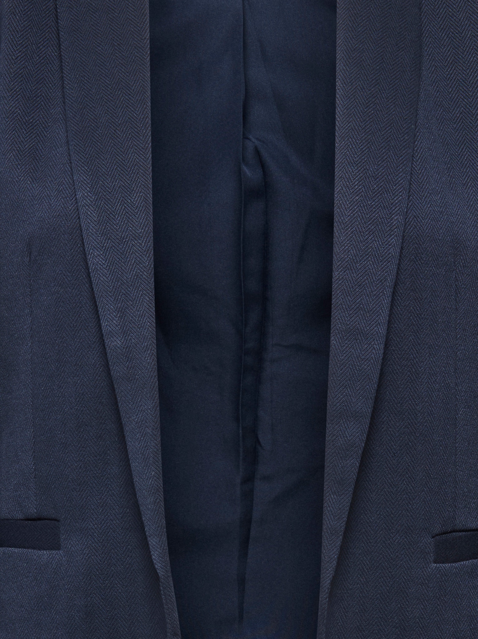 ONLY Blazer long »ONLESKA-ADDY LIFE L/S HB BLAZER CC TLR« mit Reverskragen, verschlusslose Form, Fischgratmuster