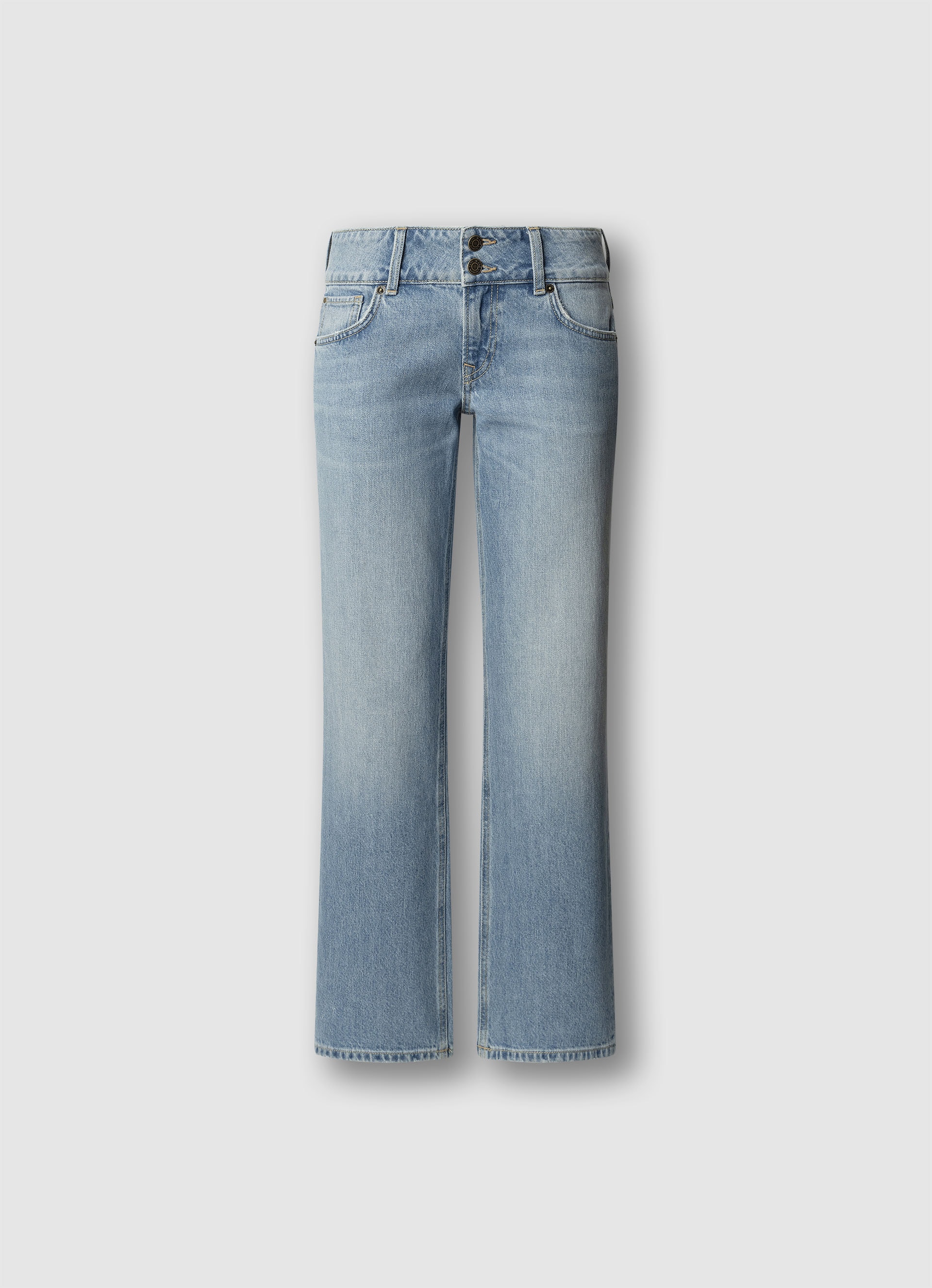 Pepe Jeans Gerade Jeans »STRAIGHT JEANS LW« mit doppeltem Knopfverschluss