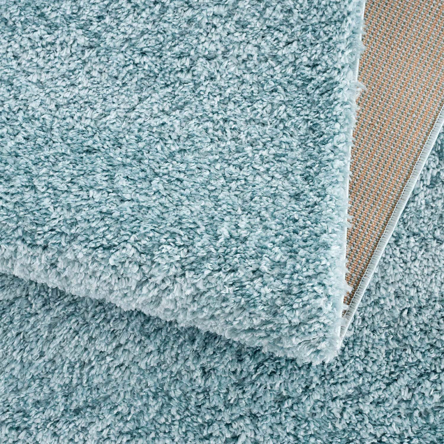 Carpet City Hochflor-Teppich »Pulpy 100«, rechteckig, 30 mm Höhe, Läufer, weich, mit Fransen, uni, viele Grössen, Wohnzimmer, Schafzimmer