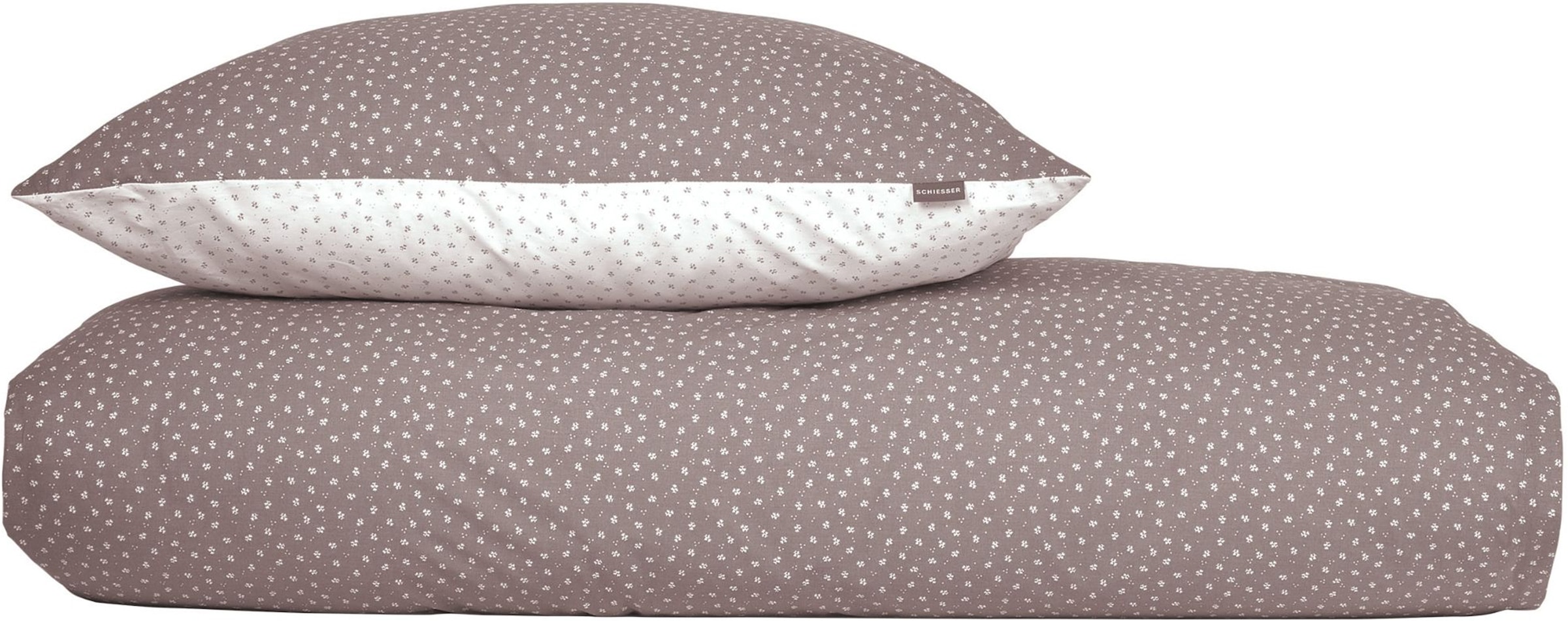 Image of Schiesser Bettwäsche "Millie aus weicher Baumwolle mit filigranen Blüten" 2 Stk. OEKO-TEX MADE IN GREEN