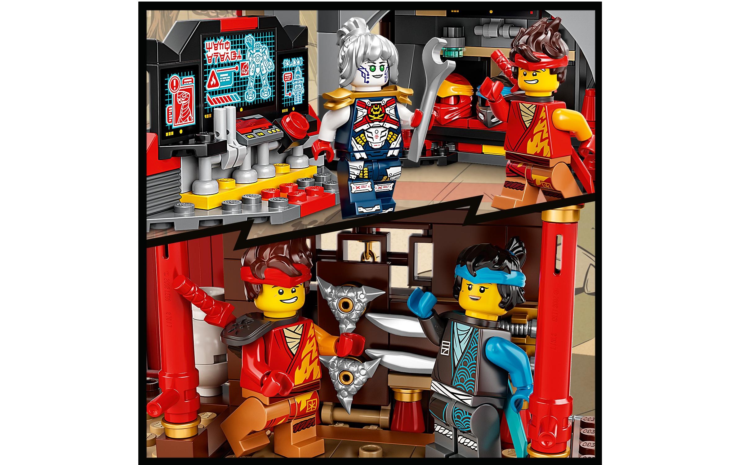 LEGO® Spielbausteine »Ninja-Dojotempel 7176«, (1394 St.)