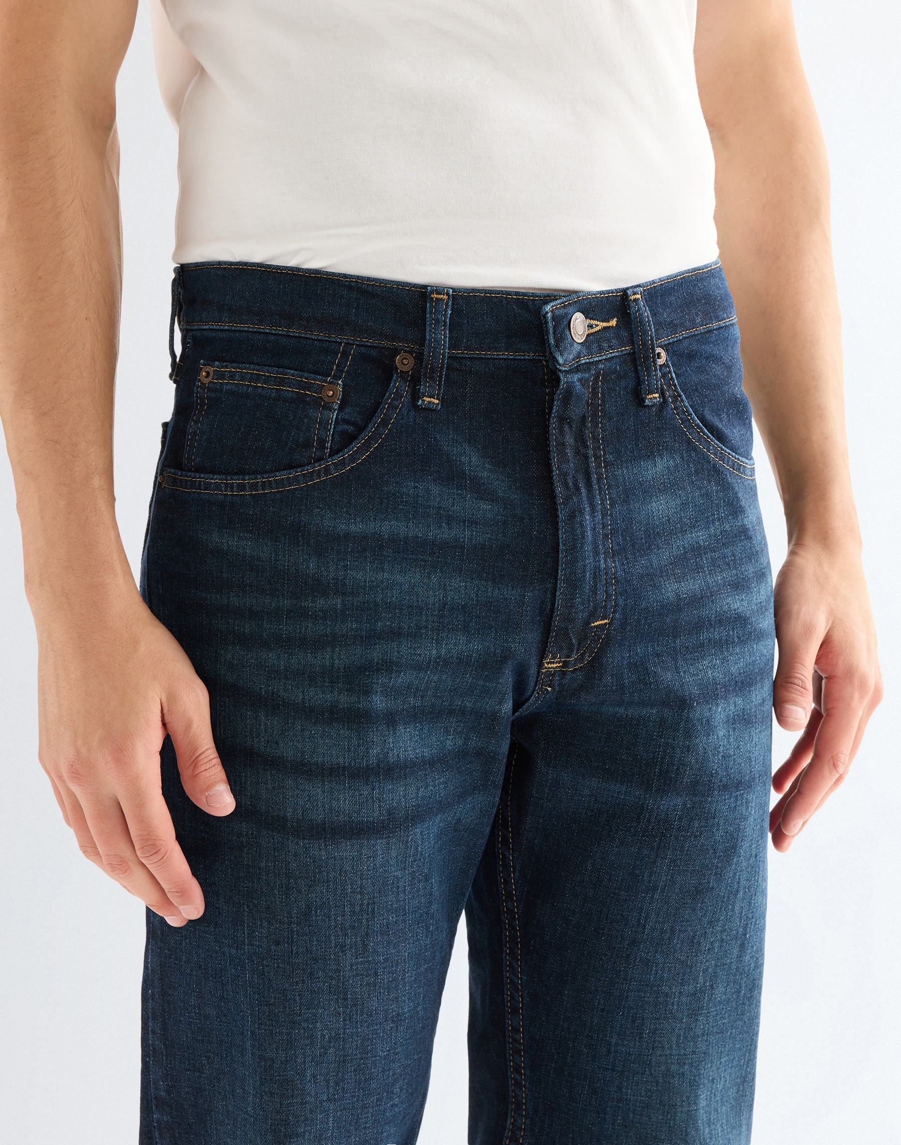 Wrangler Jeans droit aus elastischer Baumwollmischung