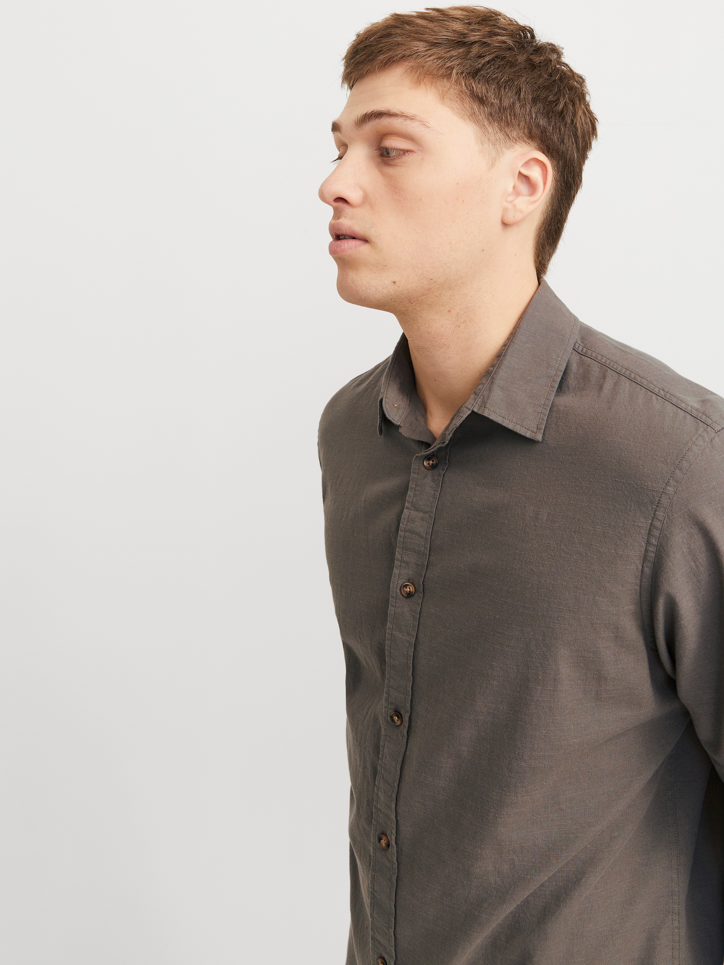 Jack & Jones Langarmhemd »JJESUMMER SHIRT LS SN«, mit Hemdkragen