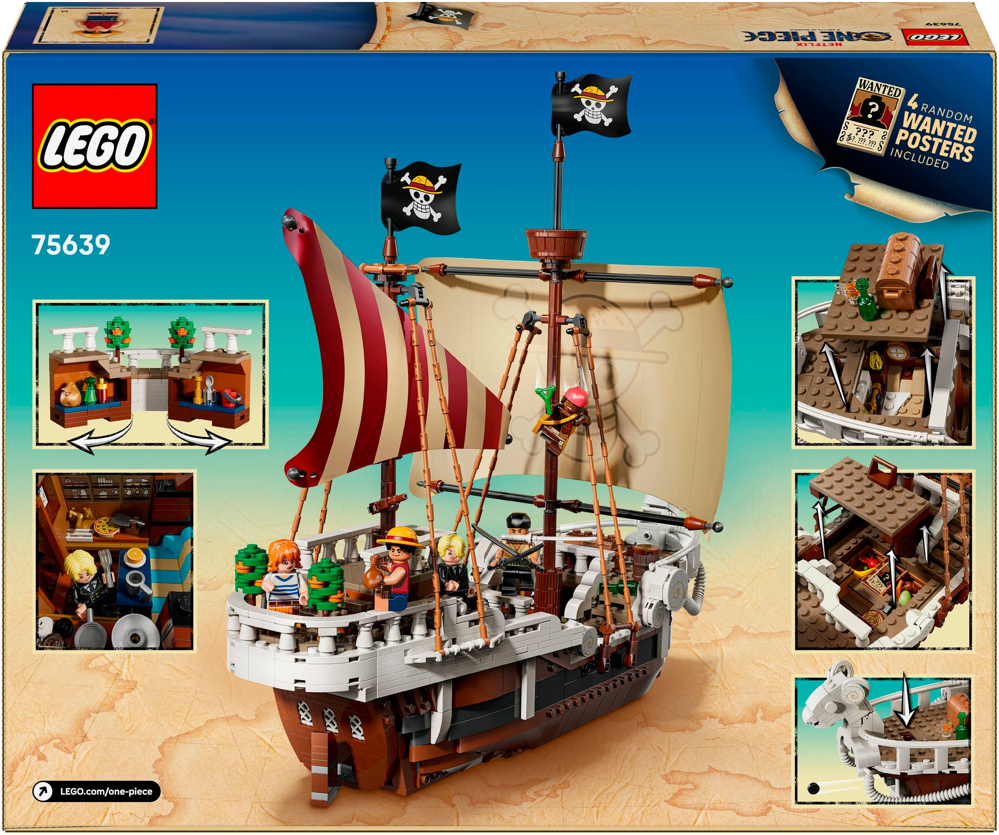 LEGO® Konstruktionsspielsteine »Das Piratenschiff Flying Lamb (75639), LEGO One Piece« Made in Europe
