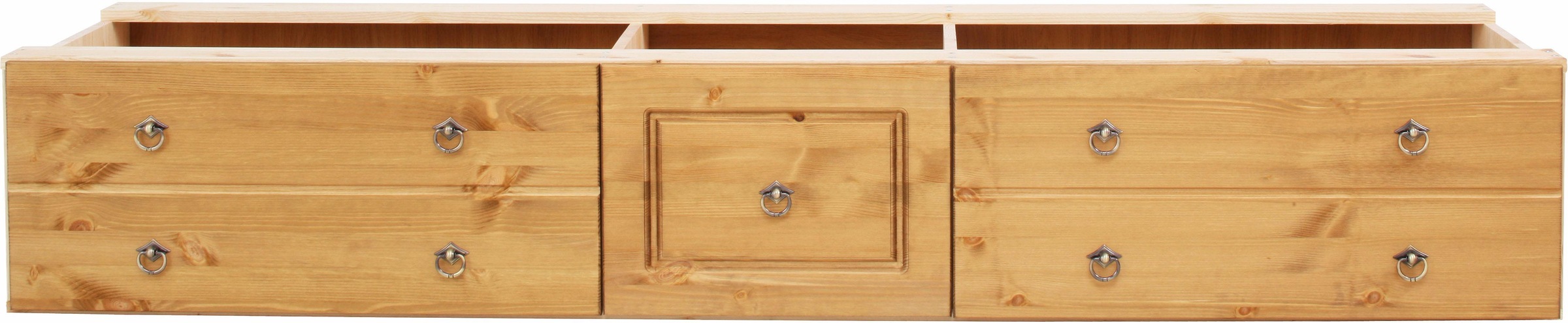 Goodproduct, GOODproduct Schubkasten »Hugo, Bettkastenmodul mit 3 Schubladen für eine Bettseite« für das gleichnamige Massivholzbett, massive Kiefer, 