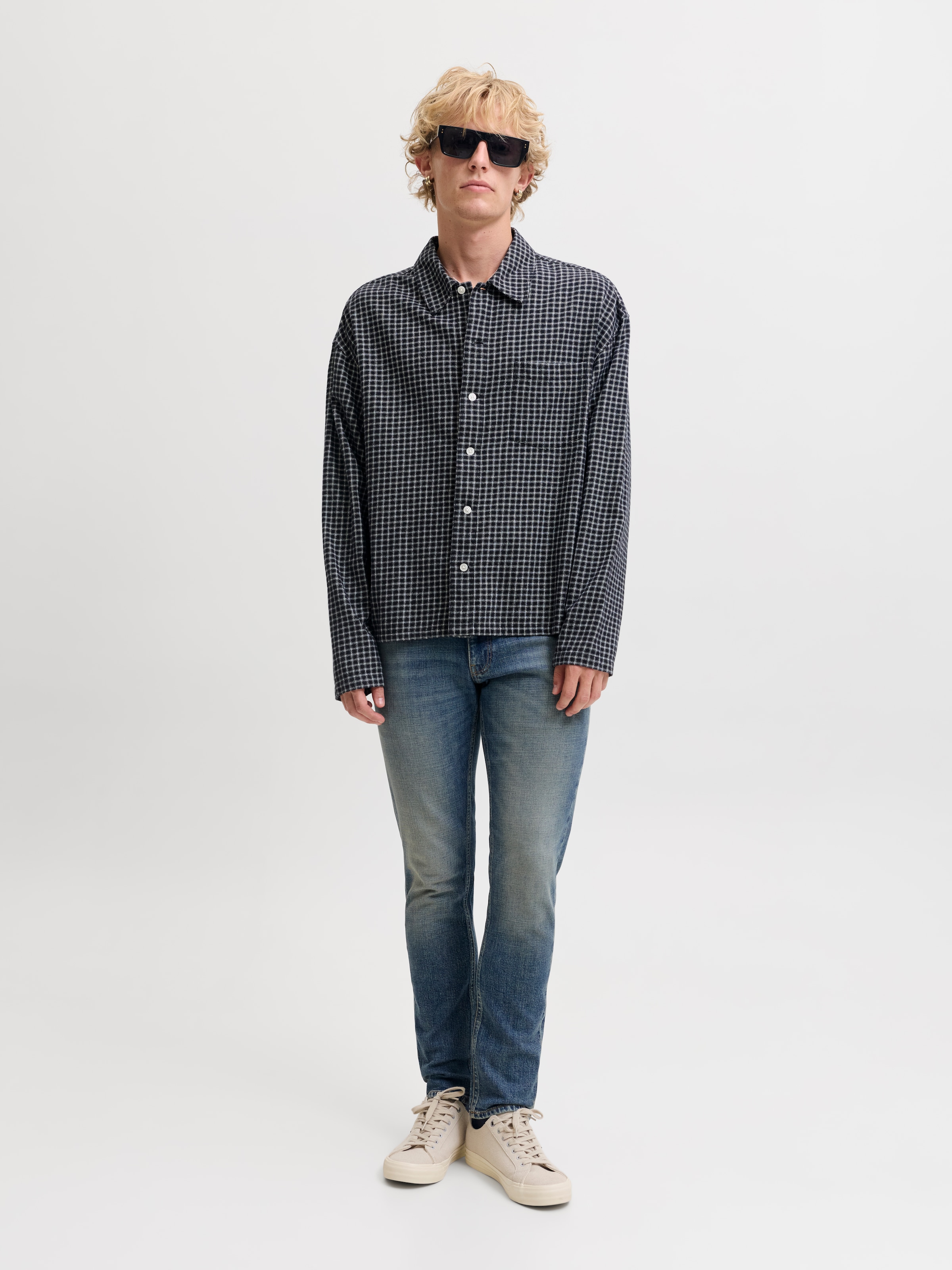 Jack & Jones Slim-fit-Jeans »JJIGLENN JJDYLAN SBD 159 SN« Baumwollmischung, slim fit