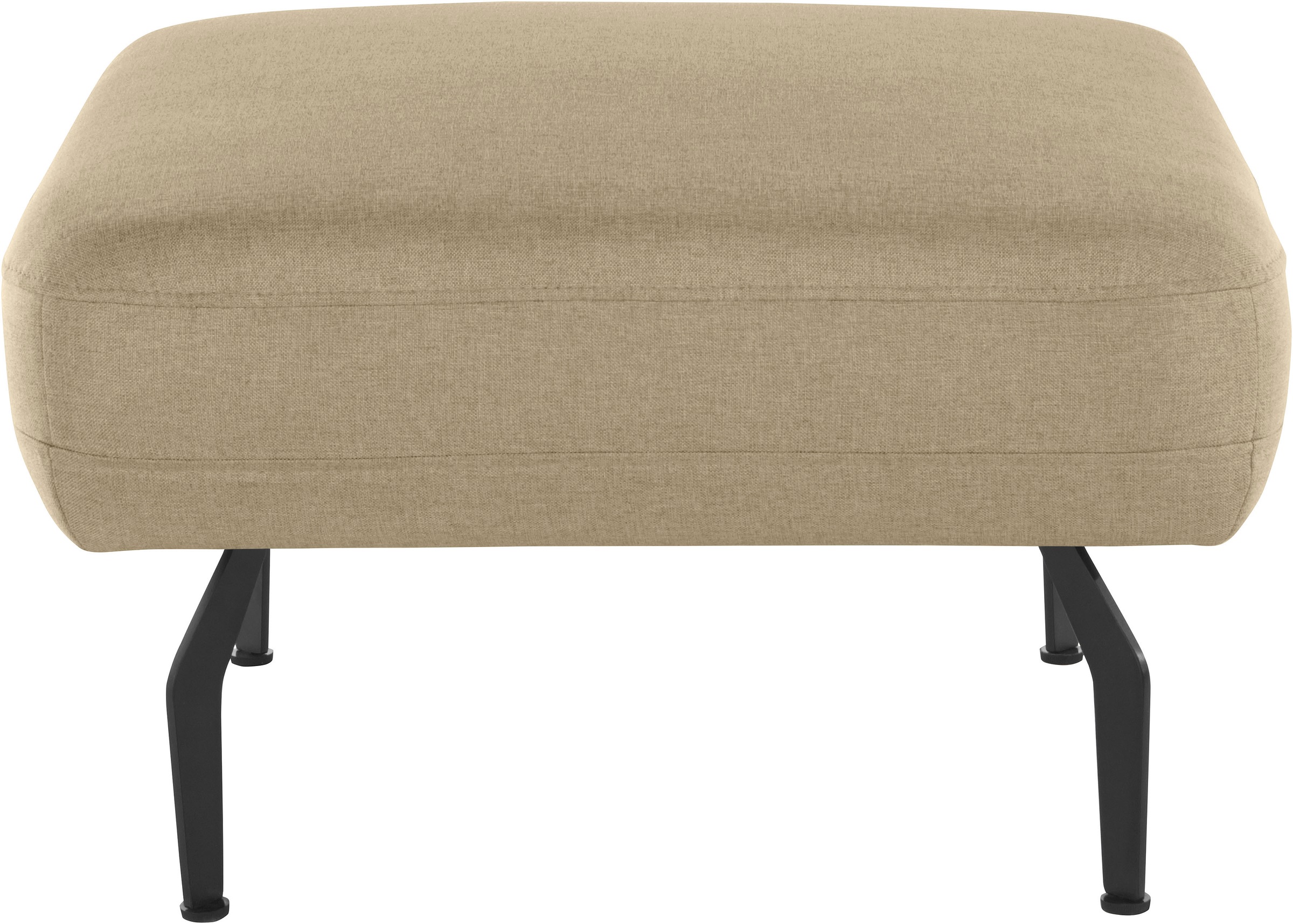 Image of DOMO collection Sitzhocker »Cabarini«, mit schwarzen Metallfüssen bei Ackermann Versand Schweiz