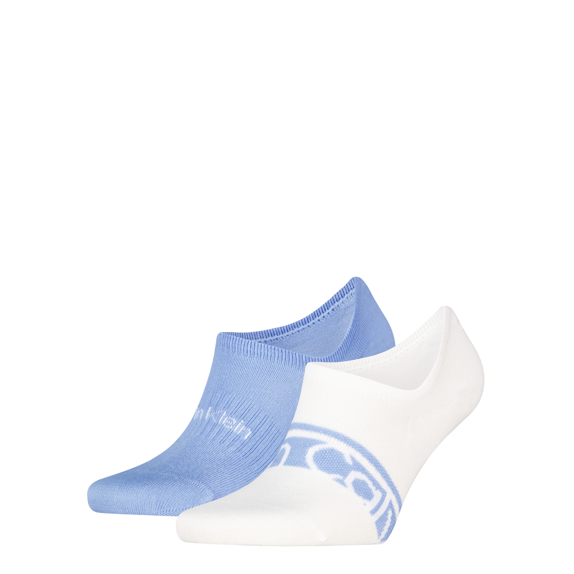 Calvin Klein Füsslinge »CK MEN FOOTIE HC LOGO STRIPE« 2 Paar,  Antirutsch Noppen im Fersenbereich, Cotton-Mix, elastisch