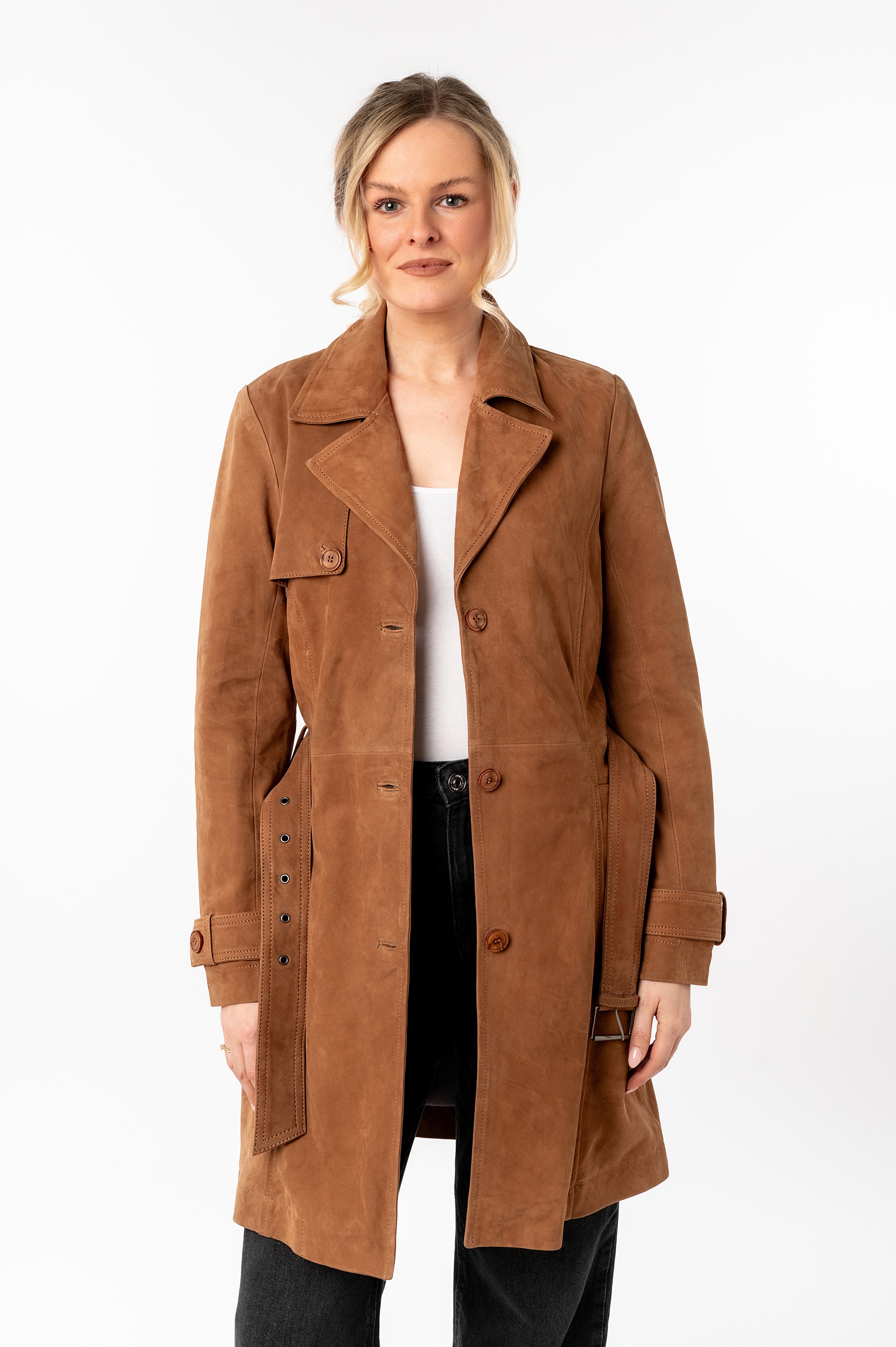 Mauritius Ledermantel »MWLilithy« mit Reverskragen