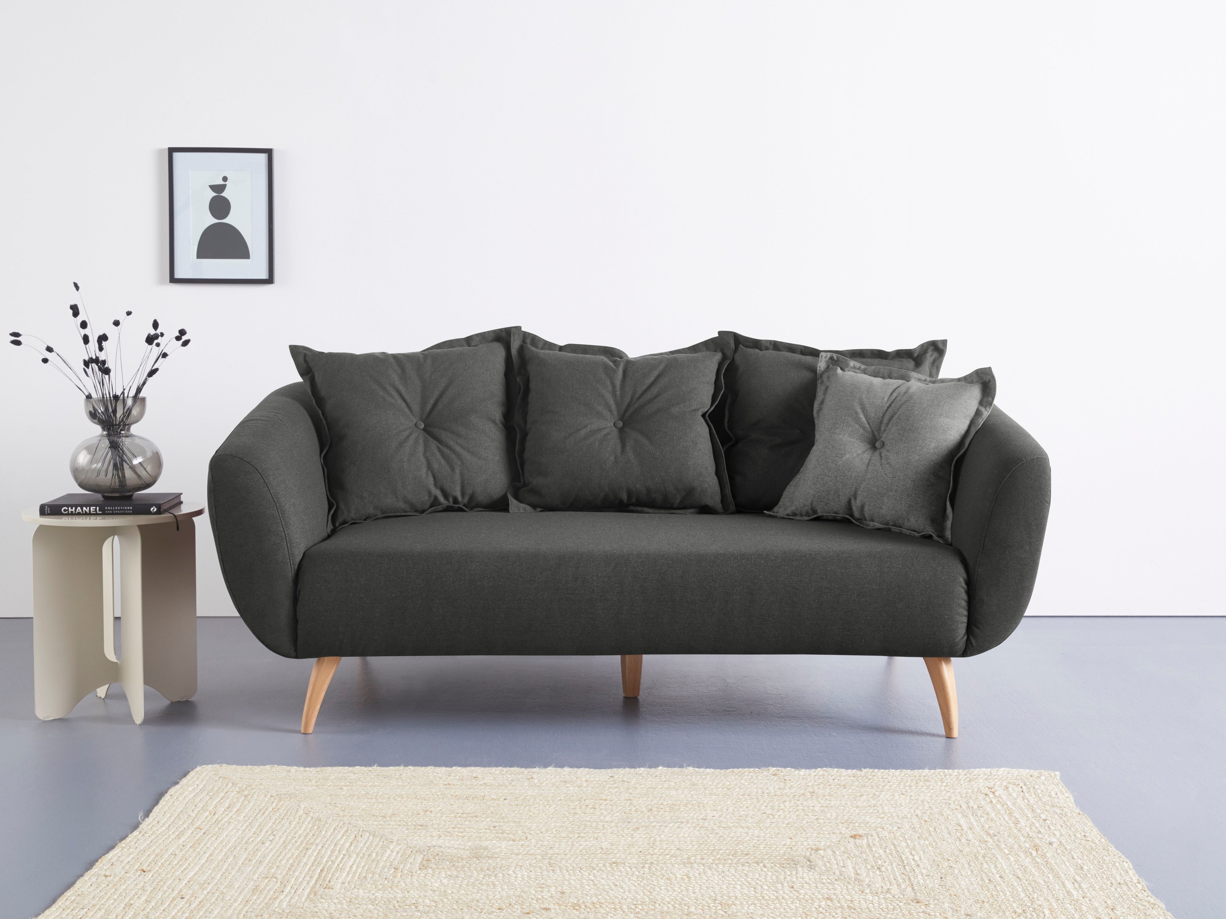 Image of Home affaire 2,5-Sitzer "Baggio modern und romantisches Design, bequem" Zierkissen inklusive
