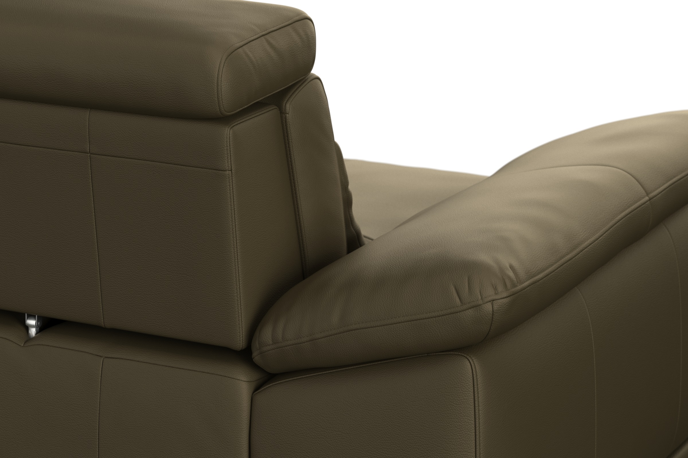 sit&more Ecksofa »Cabrio L-Form, mit Sitztiefenverstellung, Arm- und Kopfteilverstellung«, 3 Nierenkissen, Federkern, optional Bettfunktion und Stauraum