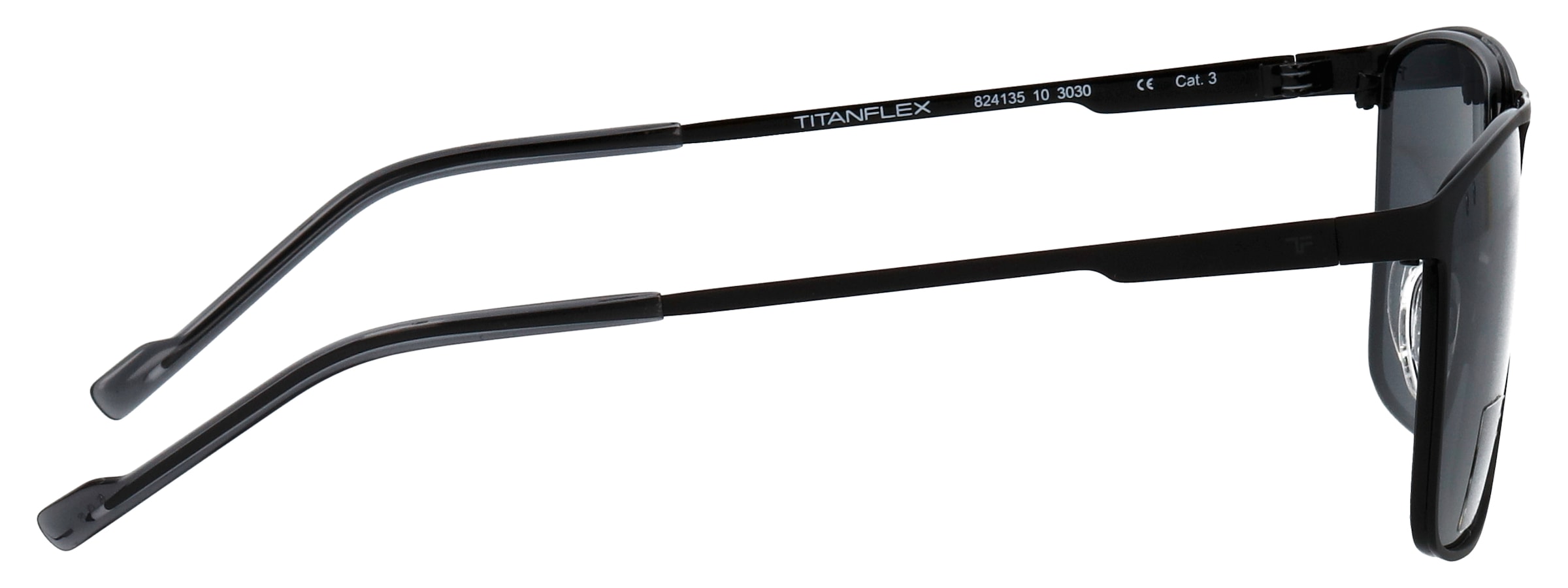 TITANflex Lunettes de soleil »Modell 824135« Form Karree/Soft, Logoschriftzug auf Bügel, Titanflexfassung