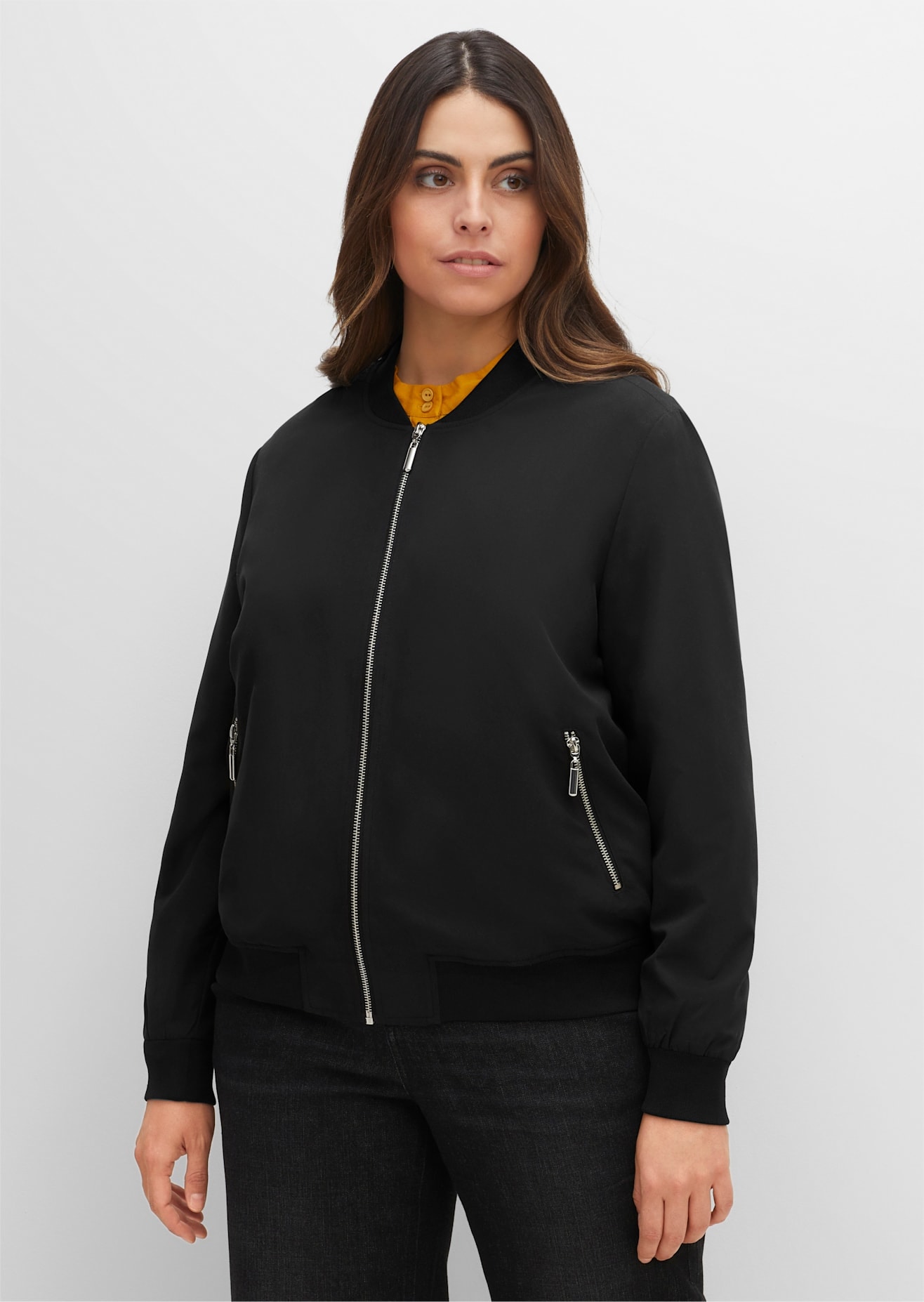 Image of Sheego Blouson ohne Kapuze