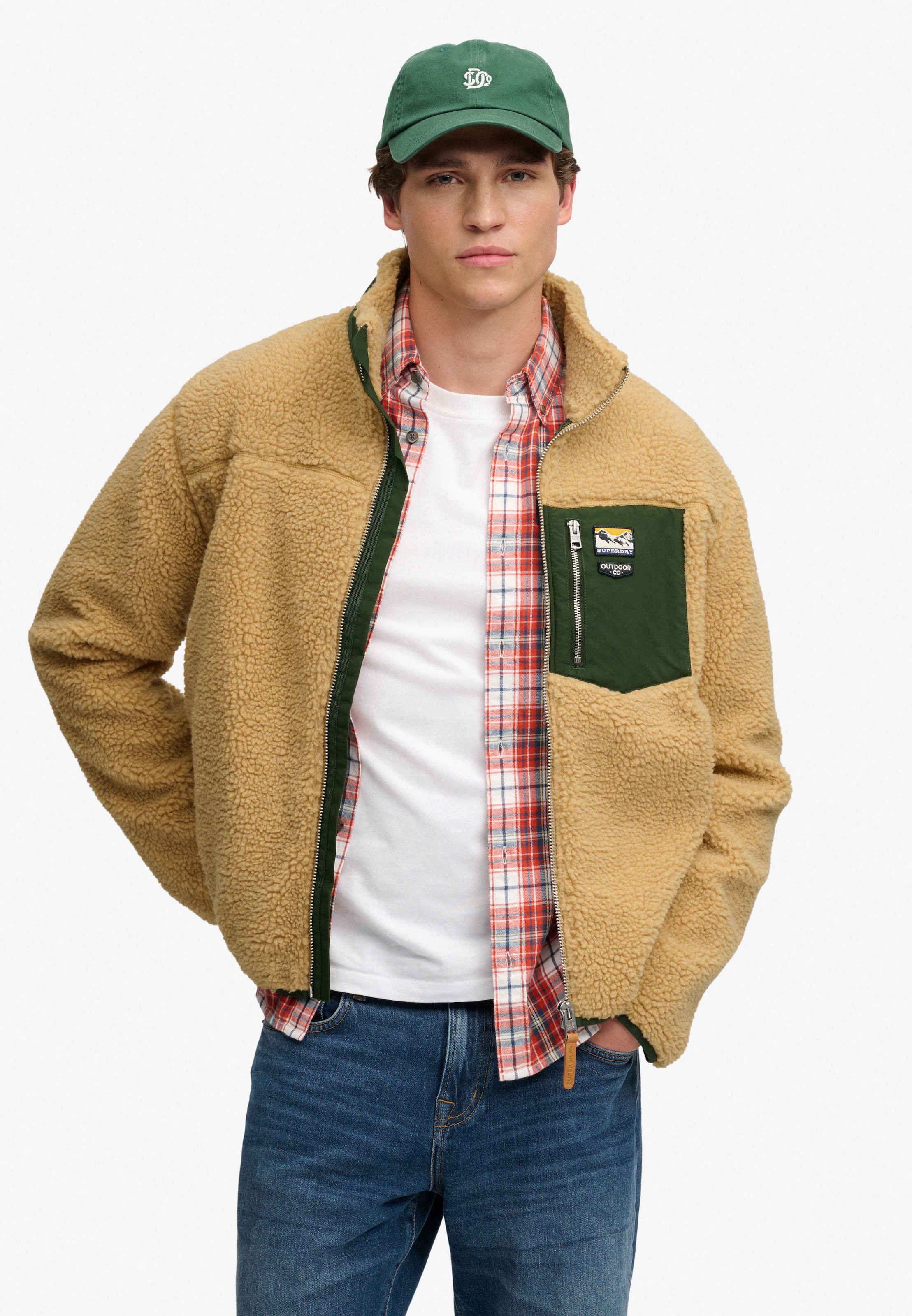 Superdry Veste sweat »MOUNTAIN FULL ZIP FLEECE« Relaxed Fit, mit Reissverschluss, aus Fleece