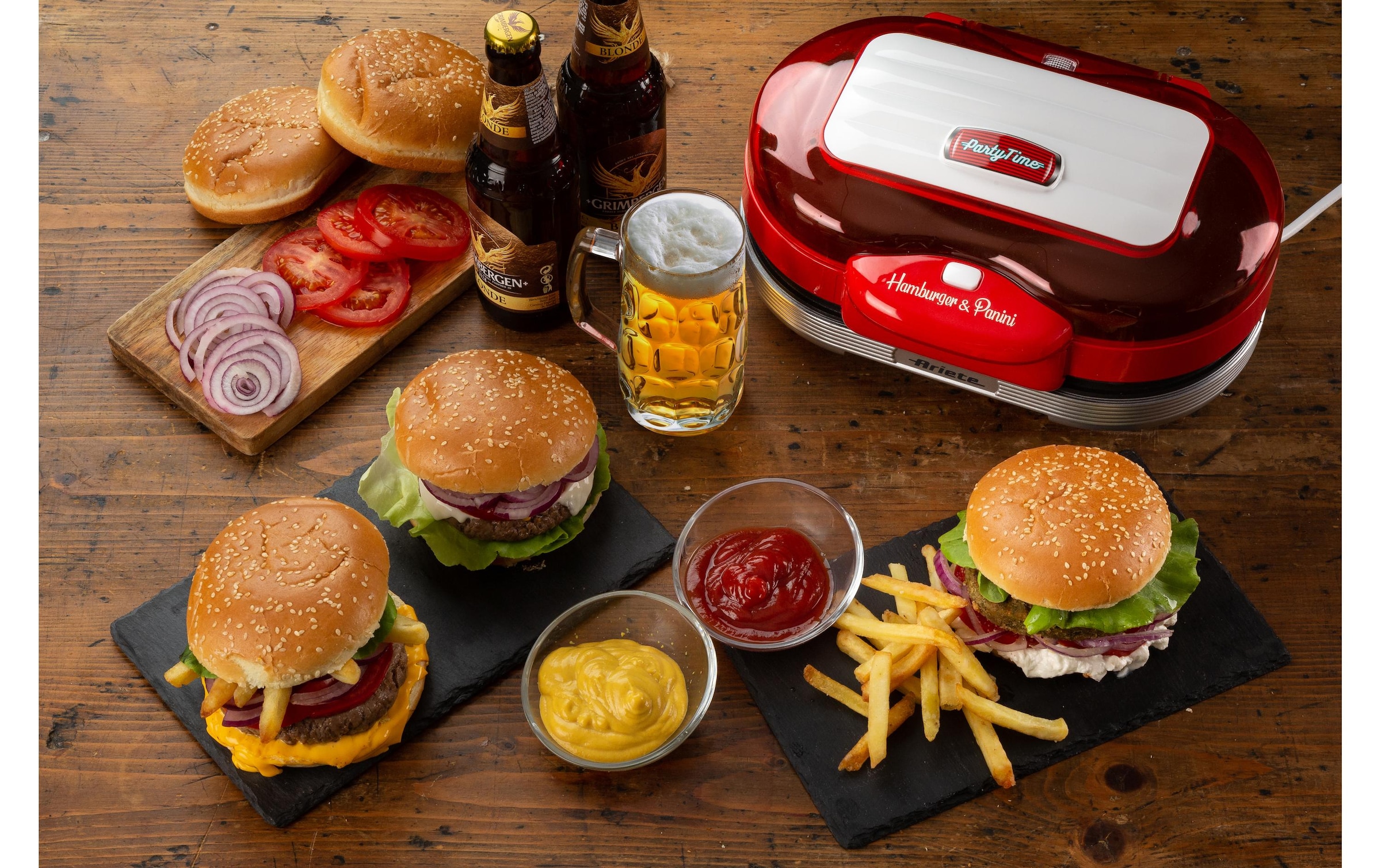 Ariete Hamburger Maker »Ariete Party Time«, 1200 W