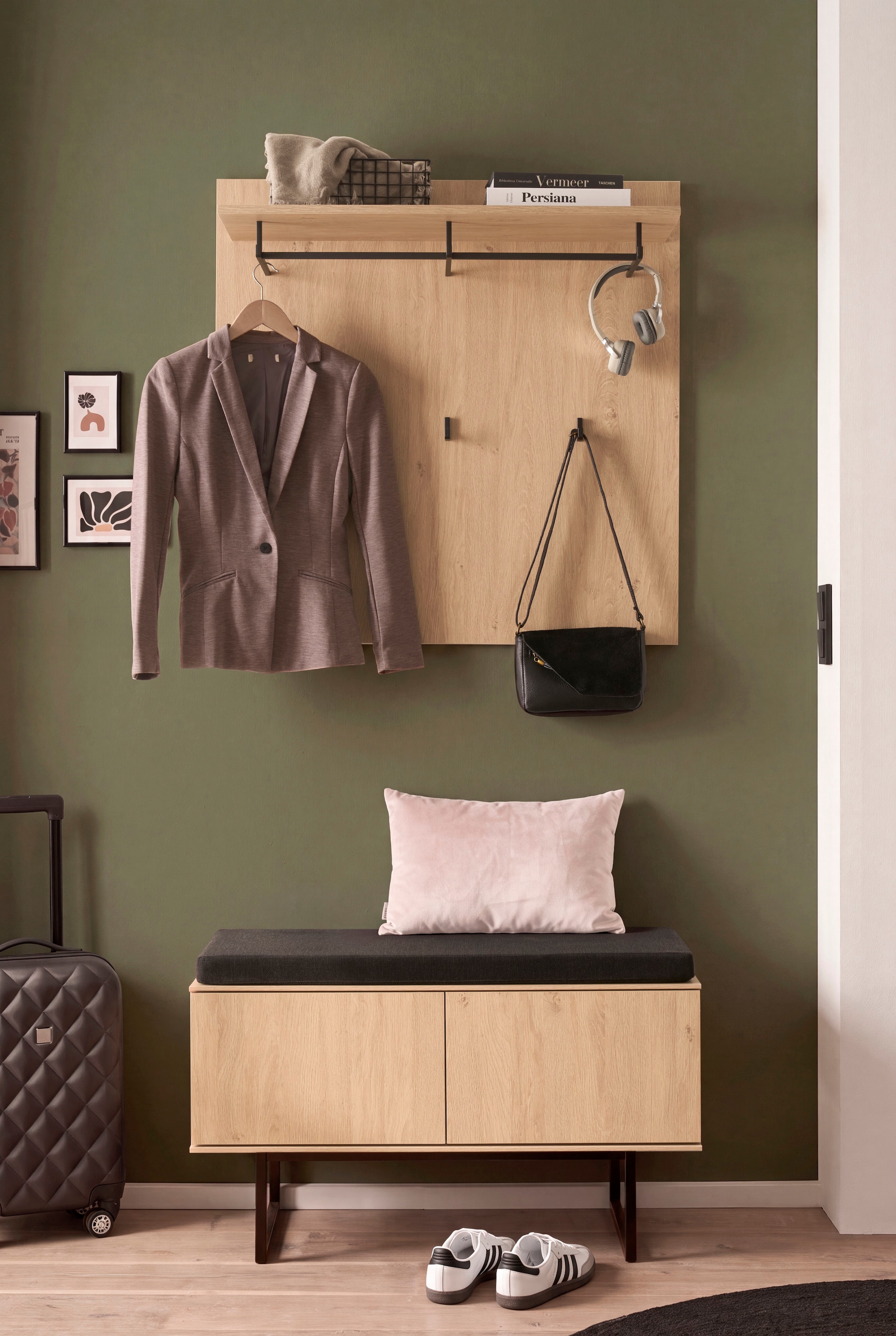 Home affaire Garderoben-Set »Lund, moderne Garderobe, Komplettset mit viel Stauraum« Set, 2 Stk. tlg.