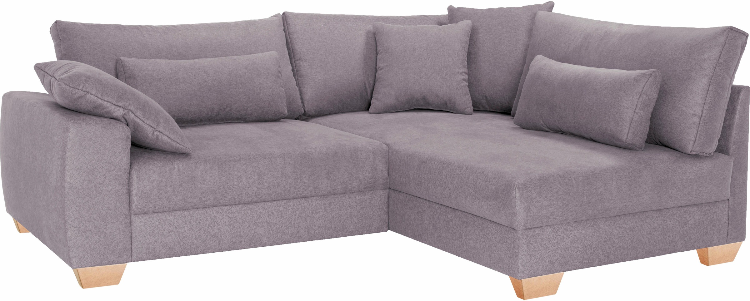 Image of Home affaire Ecksofa »Helena«, wahlweise mit Bettfunktion, Federkern, lose Kissen, auch in Cord-Bezug bei Ackermann Versand Schweiz