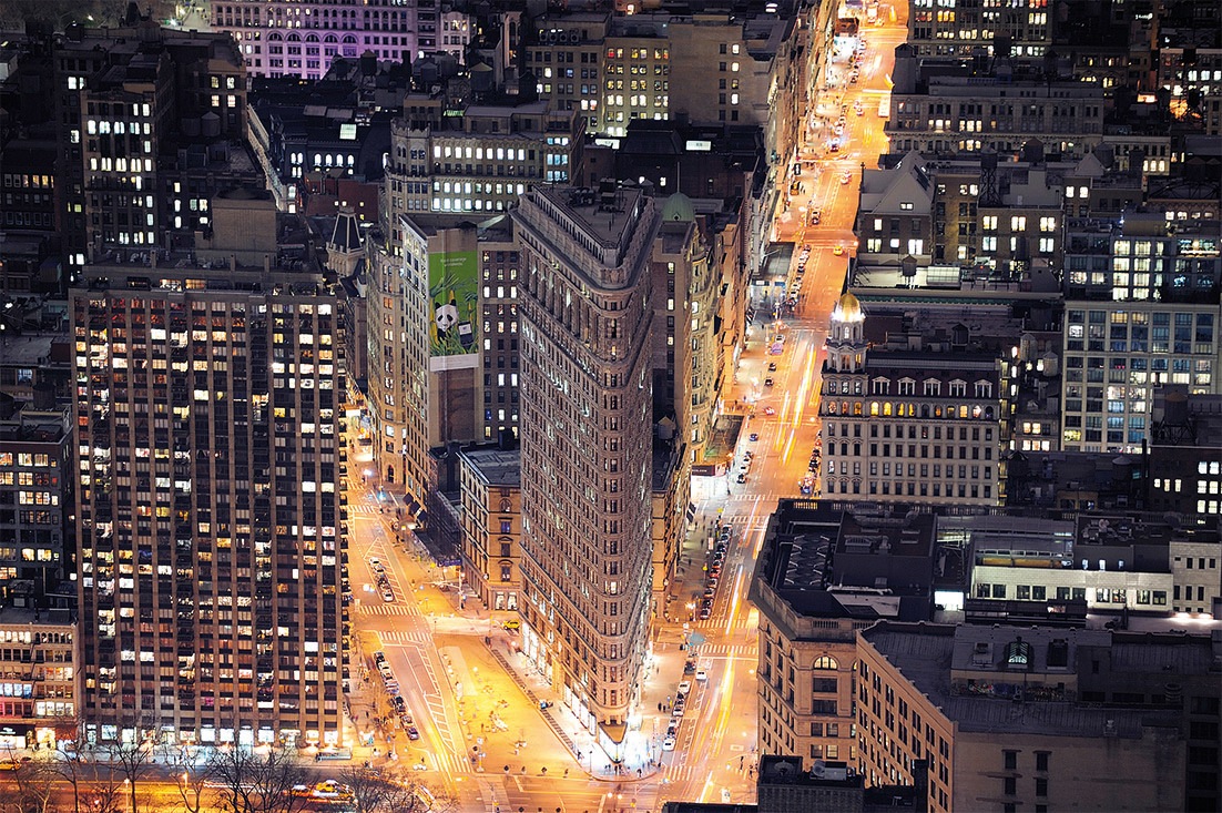 Image of Papermoon Fototapete »Flat Iron Building«, matt, Vlies, 5 Bahnen, 250 x 180 cm bei Ackermann Versand Schweiz