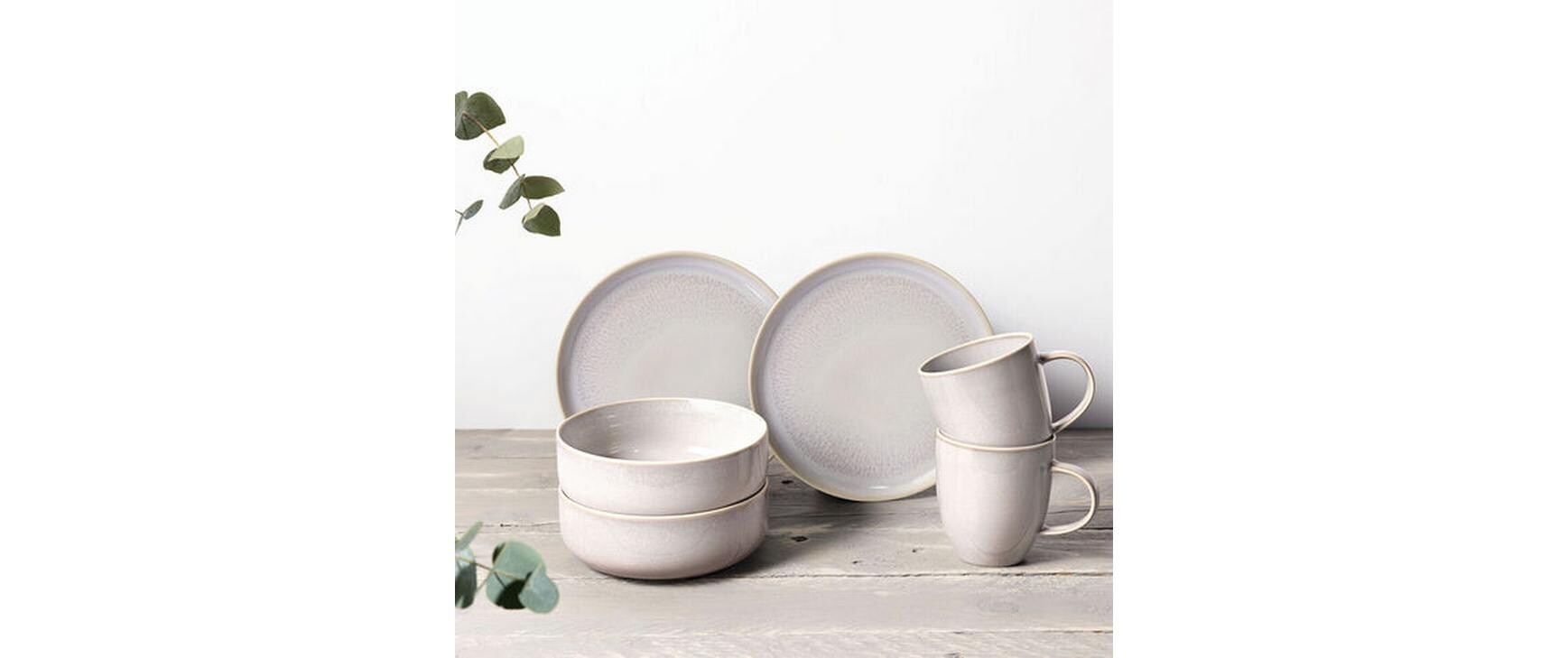 Villeroy & Boch Kombiservice »Crafted Cotton 1 Stück,Weiss«, (6 tlg.)