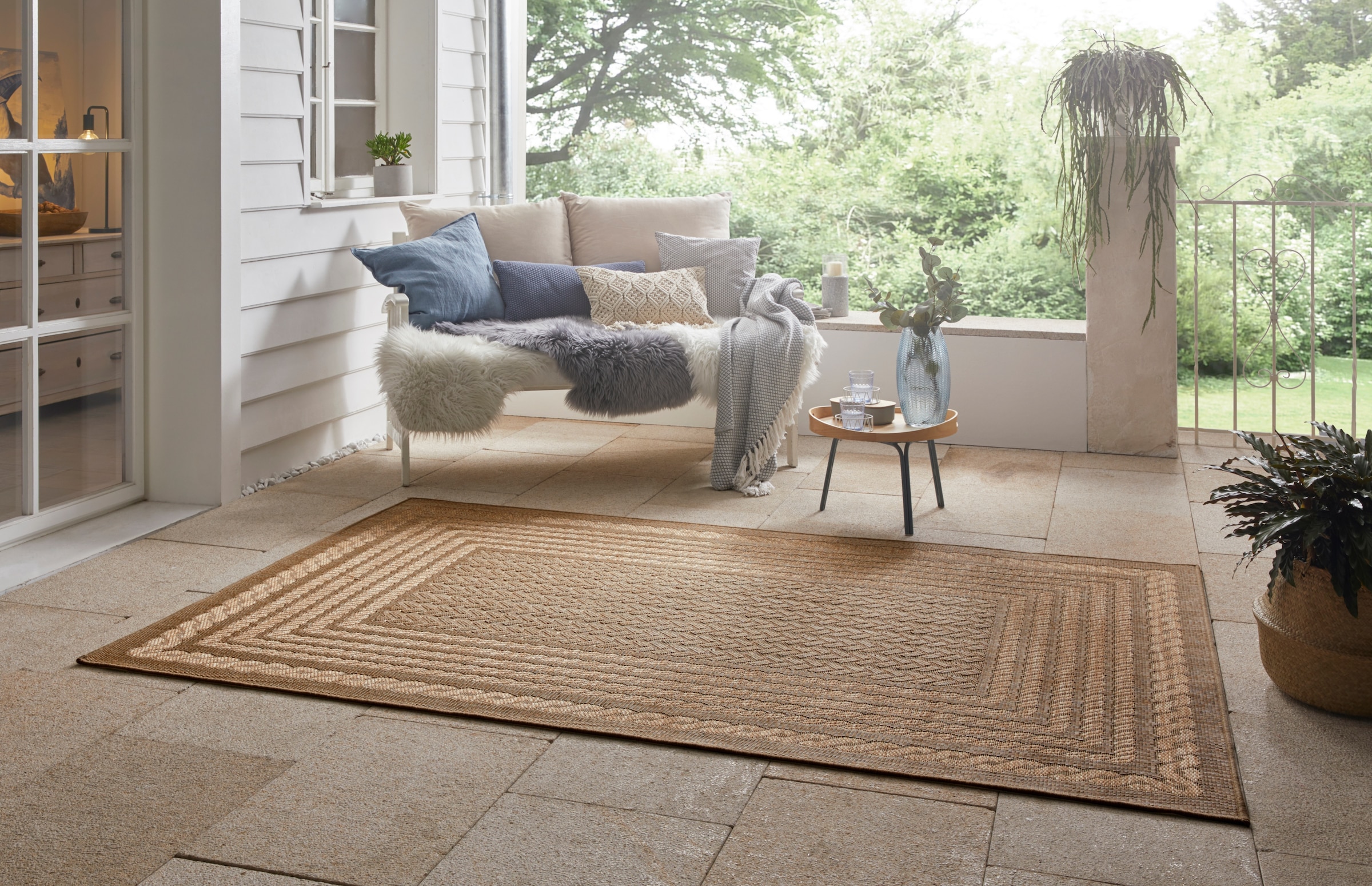 Image of HANSE Home Teppich "Limonero" rechteckig 6 mm Höhe In-& Outdoor, Flachgewebe, Sisal Optik, Skandi, Garten, Wohnzimmer