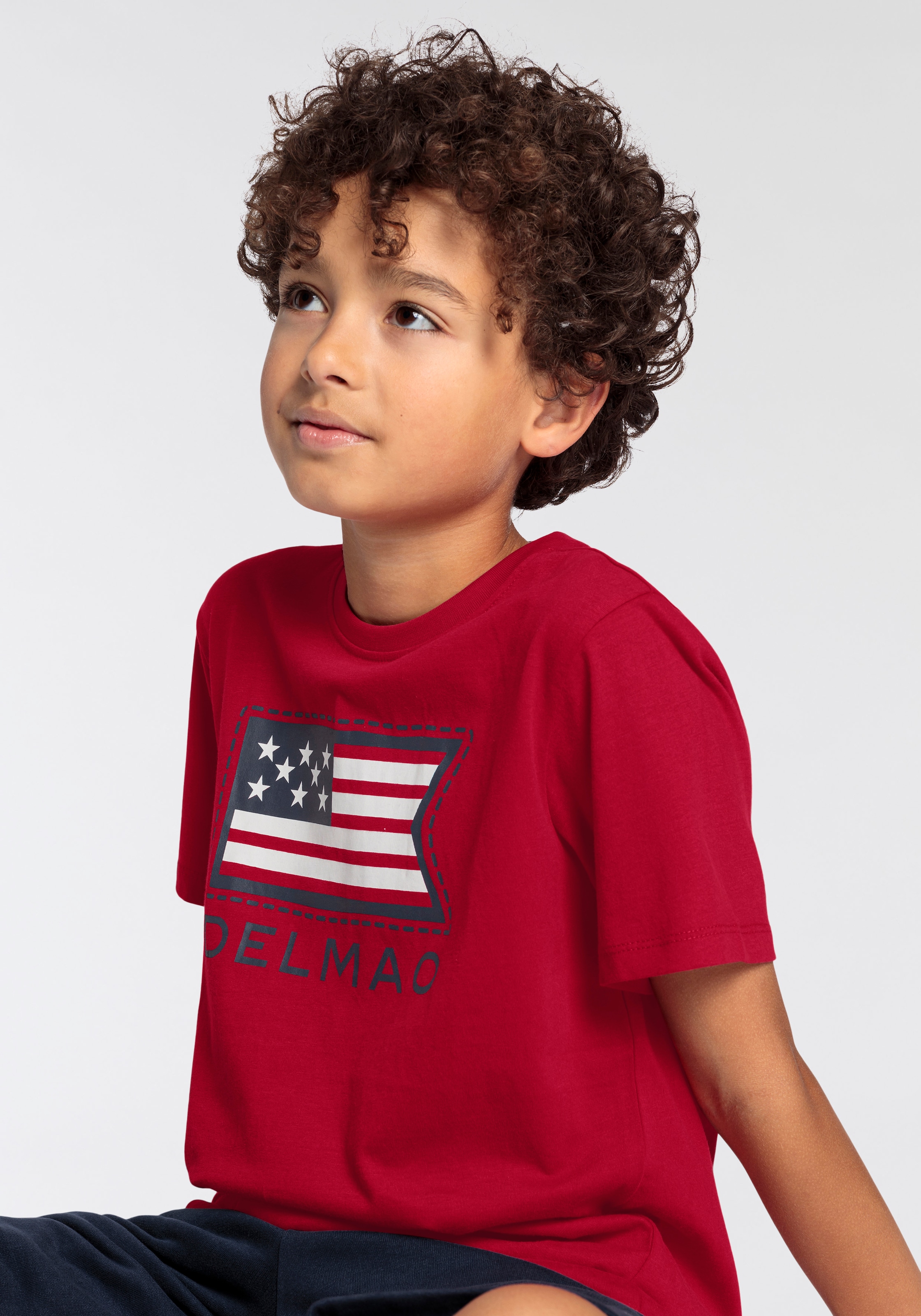 DELMAO T-Shirt »für Jungen«, Flagge. NEUE MARKE