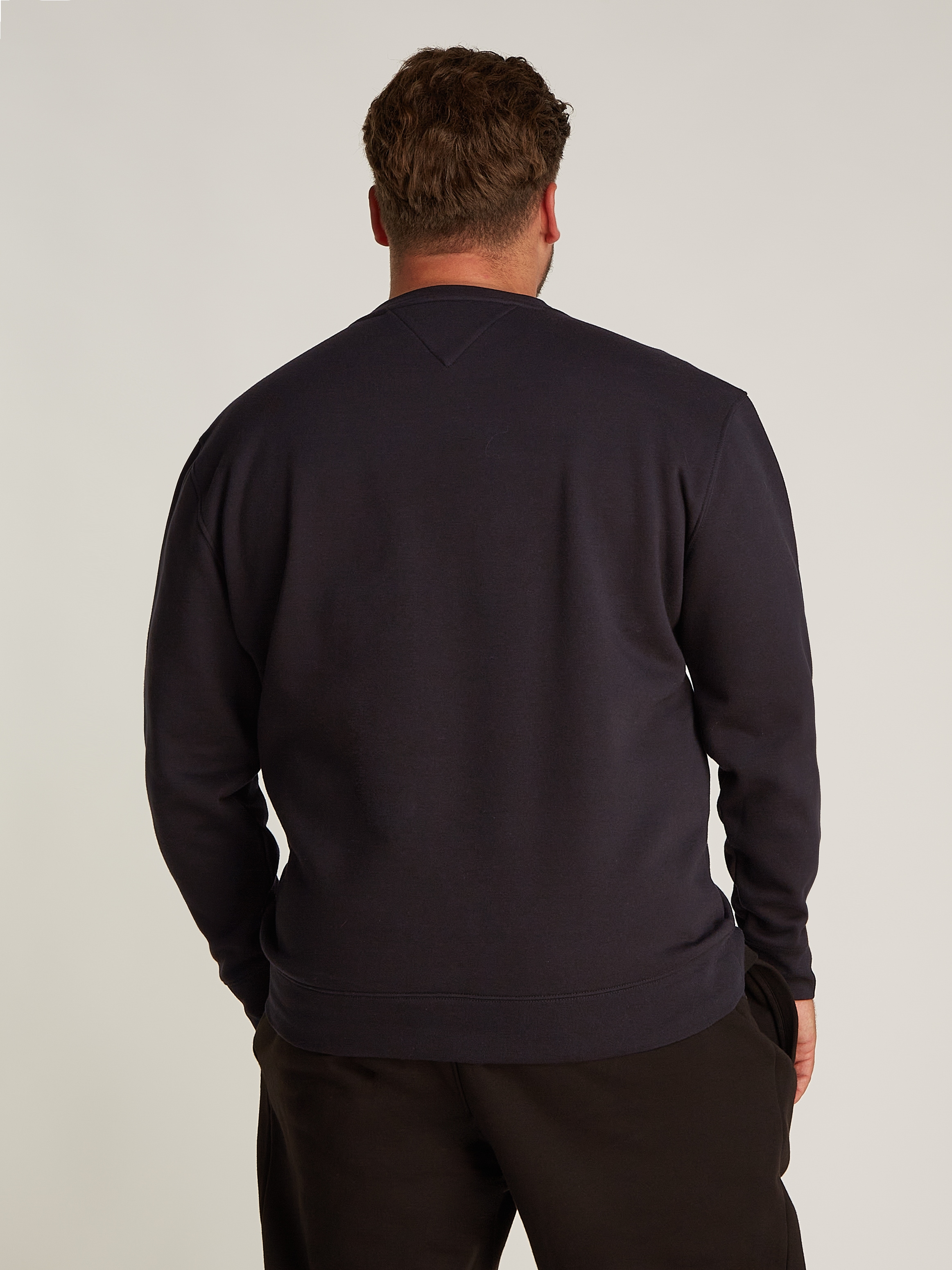 Tommy Hilfiger Big & Tall Sweatshirt »BT-HILFIGER STRIPE SWEATSHIRT-B«, in Grossen Grössen, Aufdruck in der Brustmitte