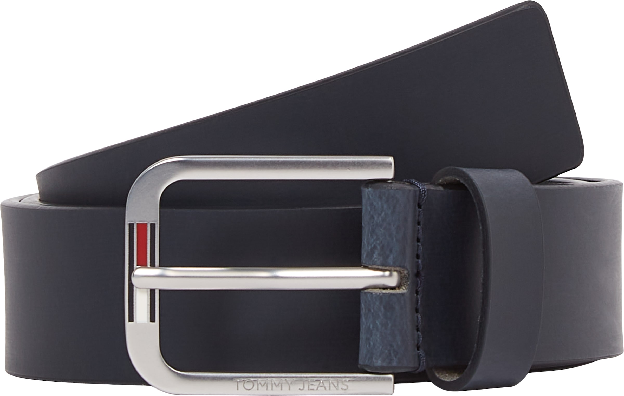 Tommy Jeans Ledergürtel »TJM AUSTIN 3.5«, Einfachdornschliesse mit Logo, weiche Haptik