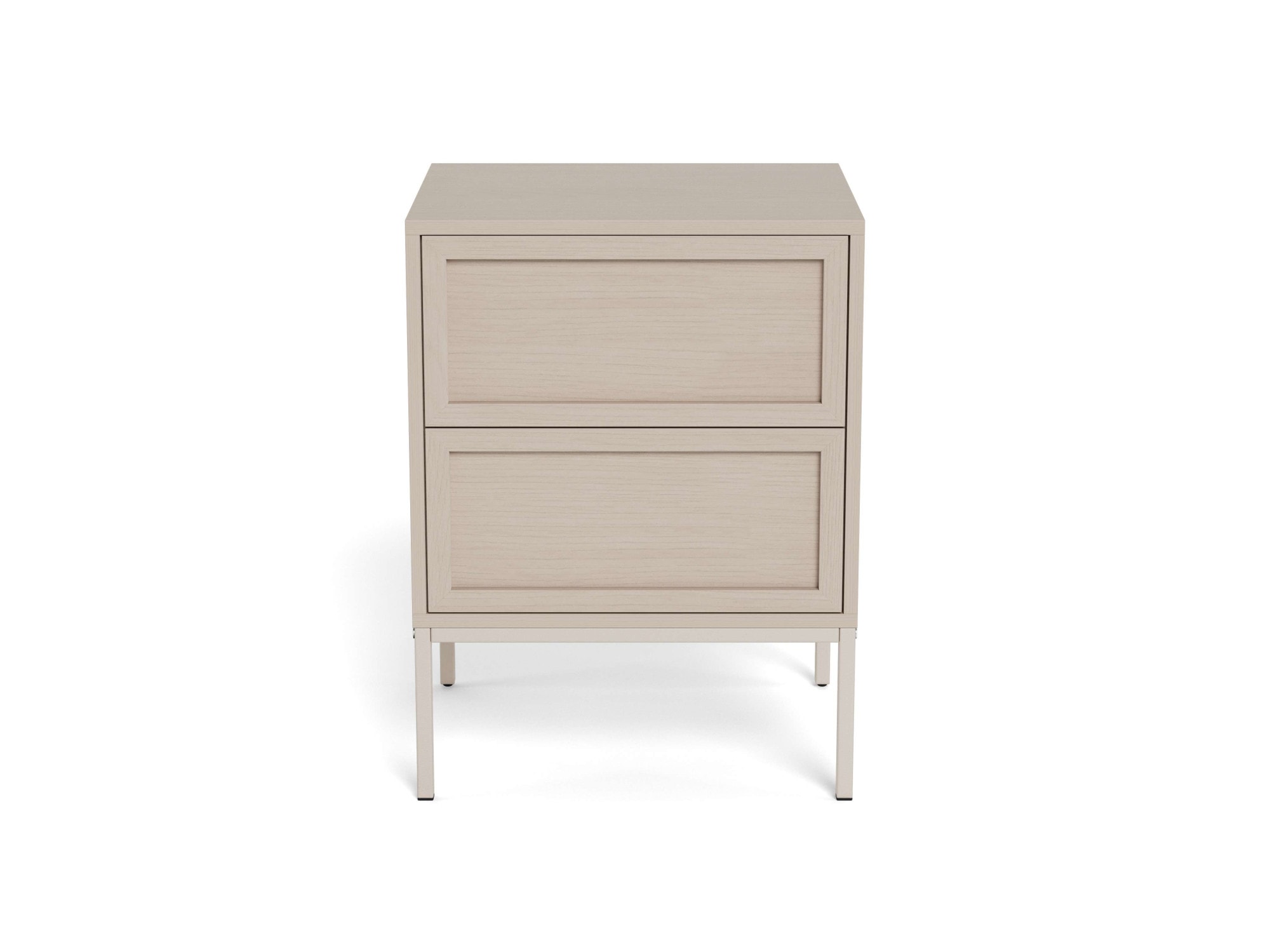 ACTONA GROUP Nachttisch »Palmdale, Nachtkommode, Nako« 2 Schubladen, Metallgestell, 45.6x40x61